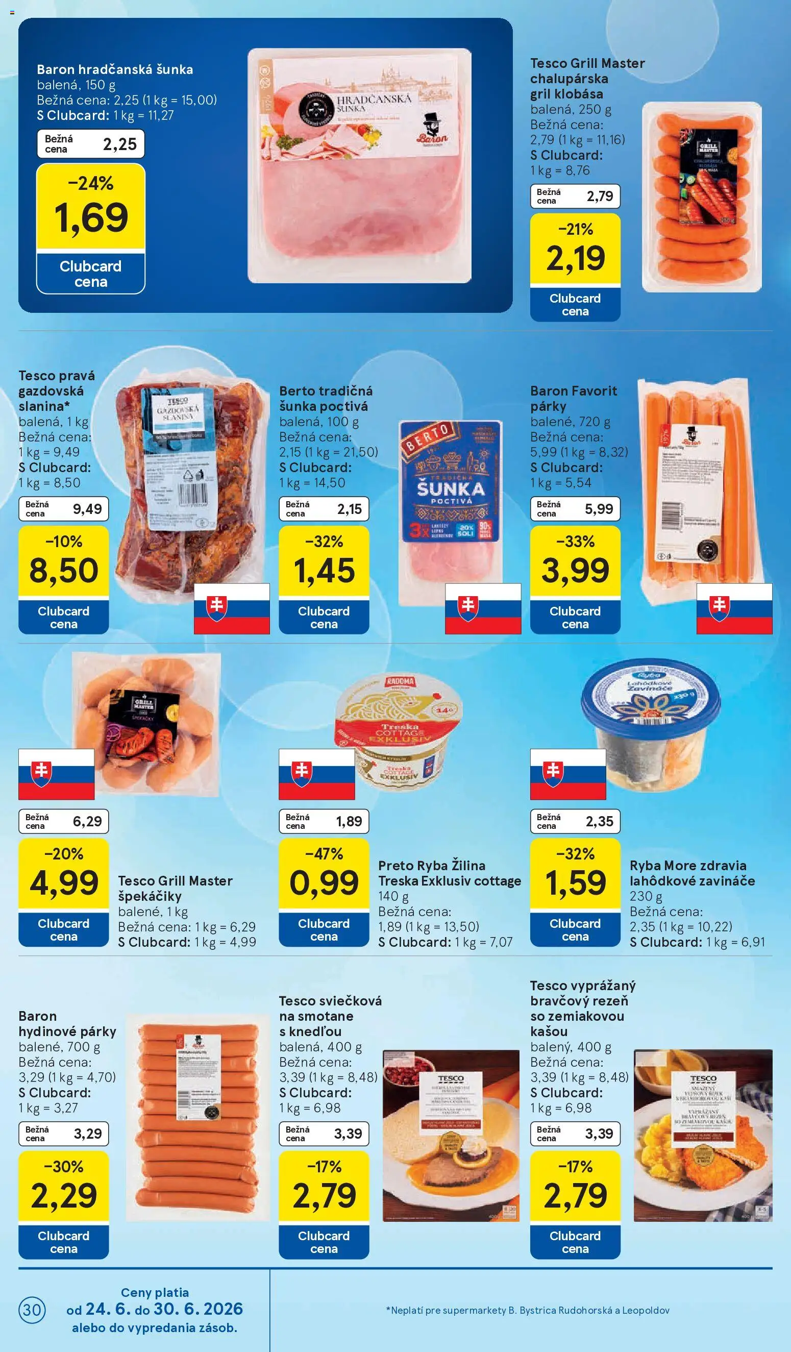 Nové Tesco akcie – leták je platný od 24.06.2026 | Strana: 30
