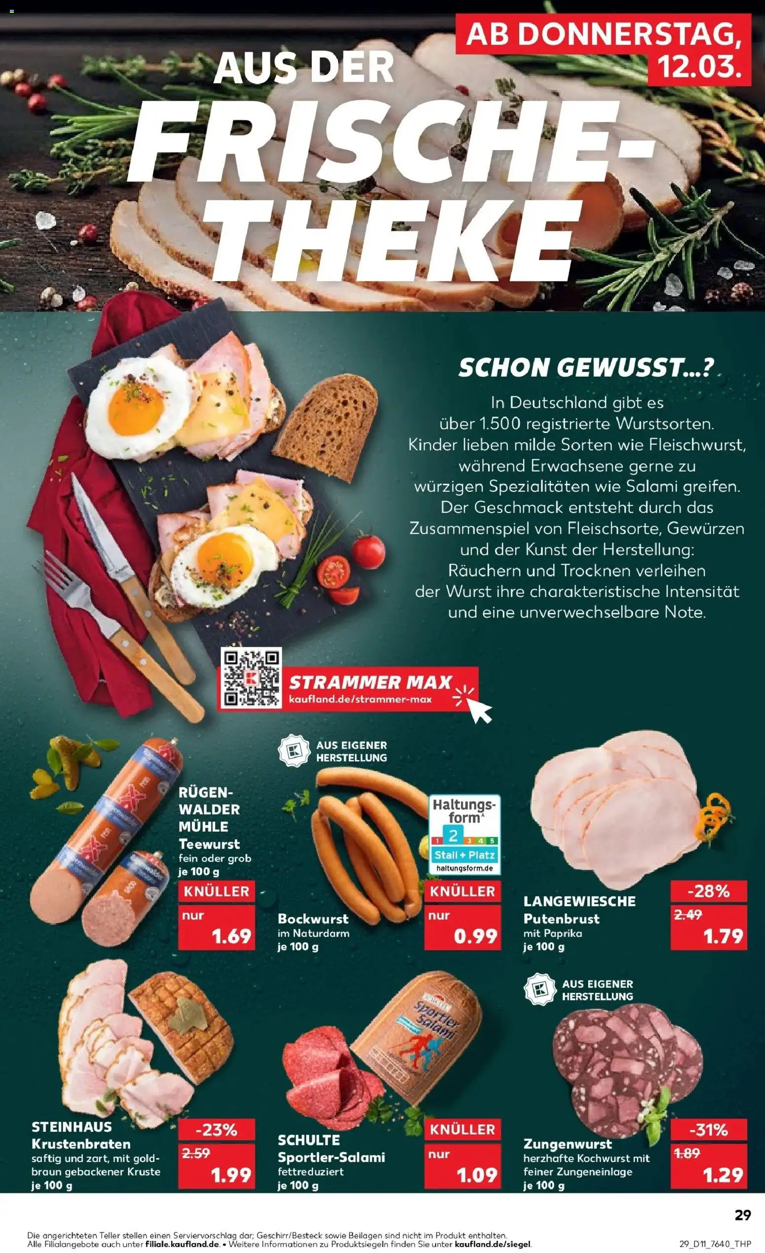 Kaufland Prospekt Meppen	 – gültig ab 09.03.2026 | Seite: 41 | Produkte: Theke, Krustenbraten, Wurst, Salami