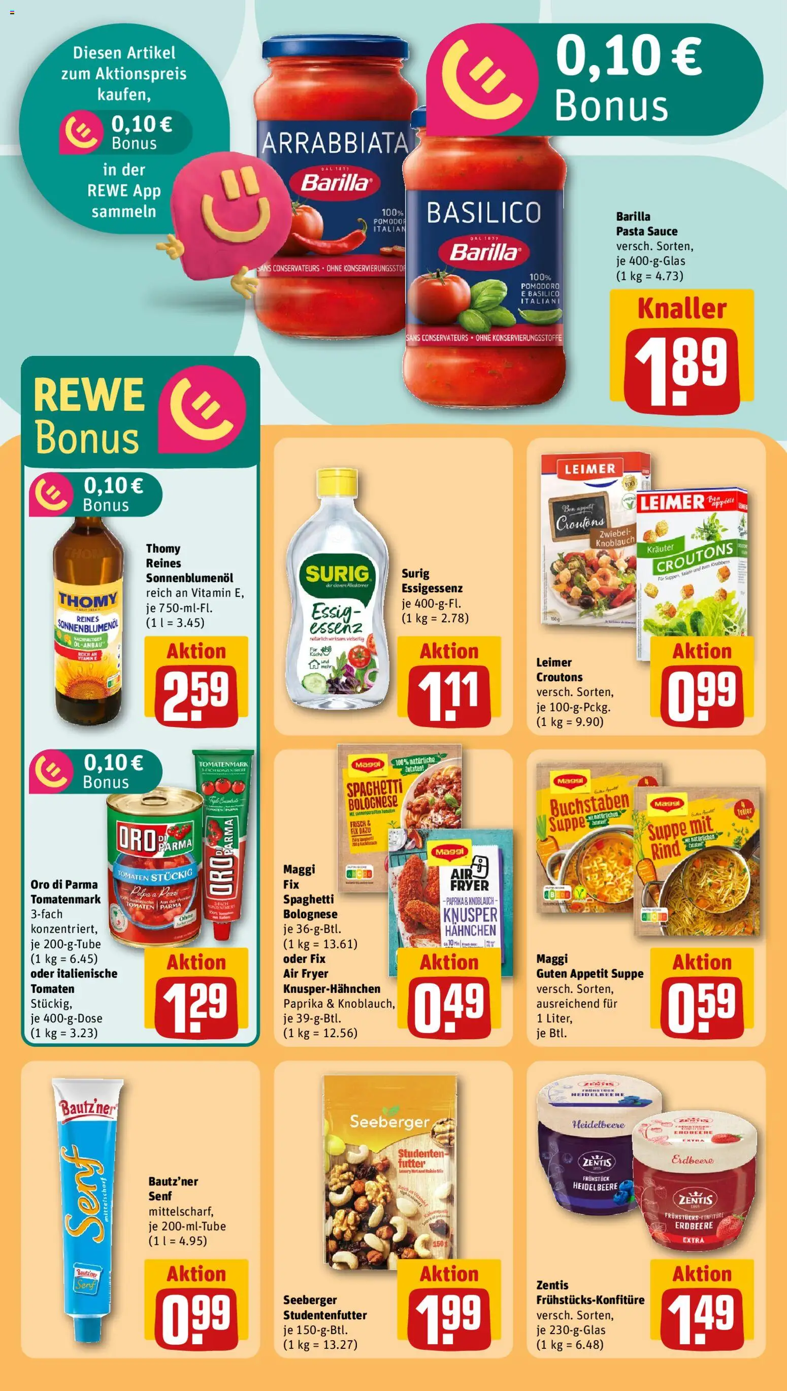 Rewe Prospekt 	 – gültig ab 02.03.2026 | Seite: 24 | Produkte: Barilla, Tomaten, Maggi fix, Pasta