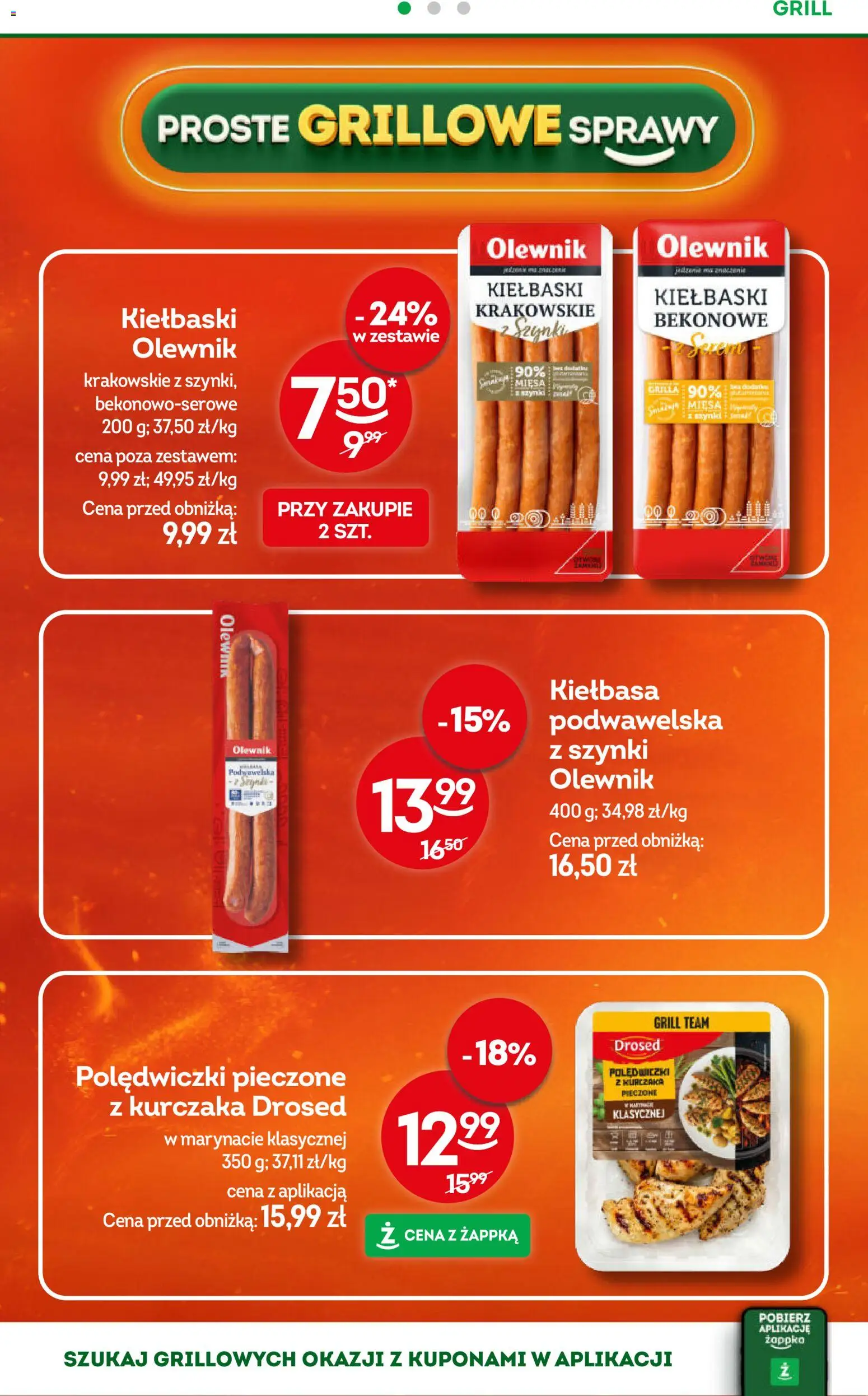 Żabka gazetka od 17.06.2026 | Strona: 28 | Produkty: Kiełbasa, Grill, Kiełbaski