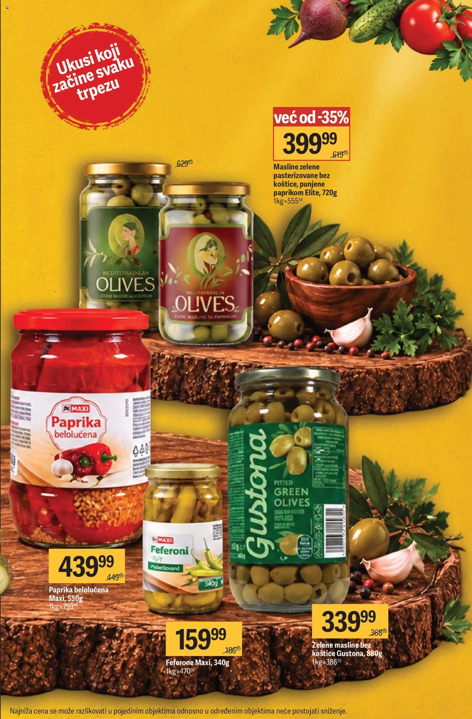 Mega Maxi katalog - važi od 17.09.2026 | Strana: 7 | Proizvode: Masline, Paprika, Feferoni