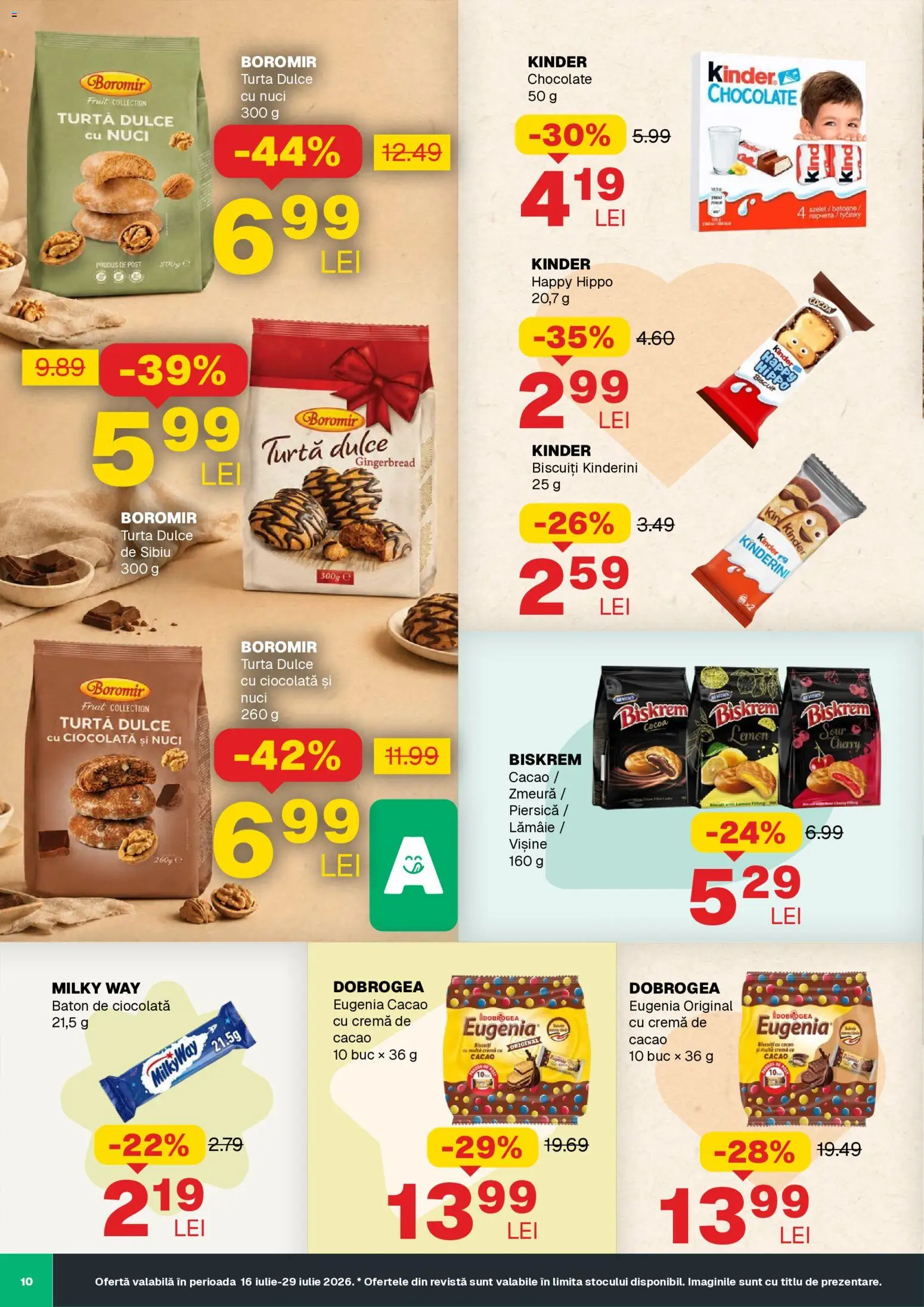 Noul catalog Annabella – valabil de la 16.07.2026 | Pagină: 10 | Produse: Piersică, Zmeură, Biscuiți, Lămâie
