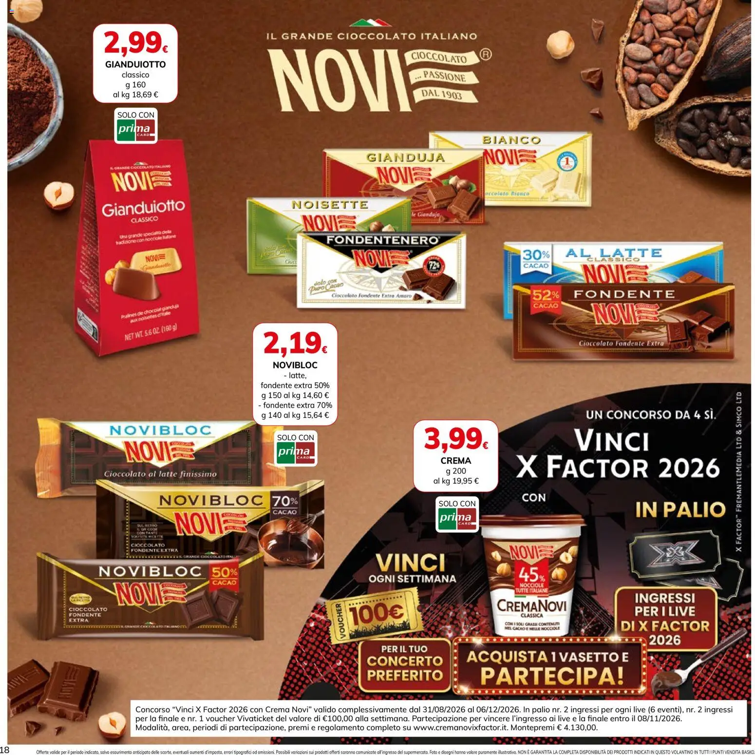 Volantino Basko del 15/09/2026 | Pagina: 18 | Prodotti: Crema, Latte, Specialità, Amaro