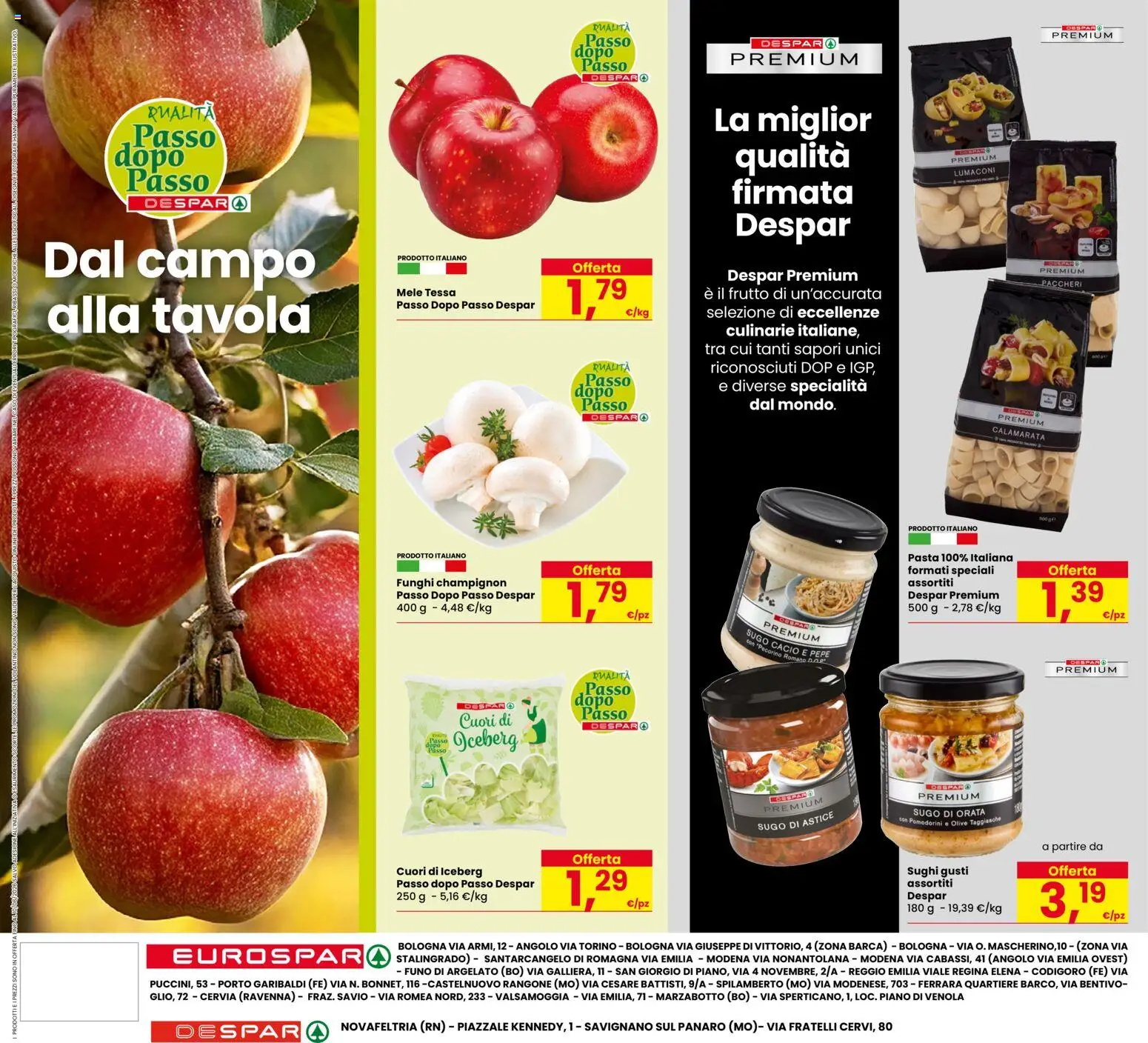 Volantino Eurospar del 28.05.2026 | Pagina: 20 | Prodotti: Orata, Pepe, Olive, Pasta