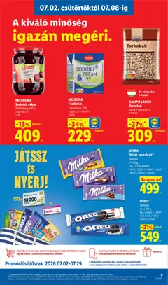 Lidl akciós újság - amely érvényes a következő dátumtól: 2026.07.02. | Oldal: 9