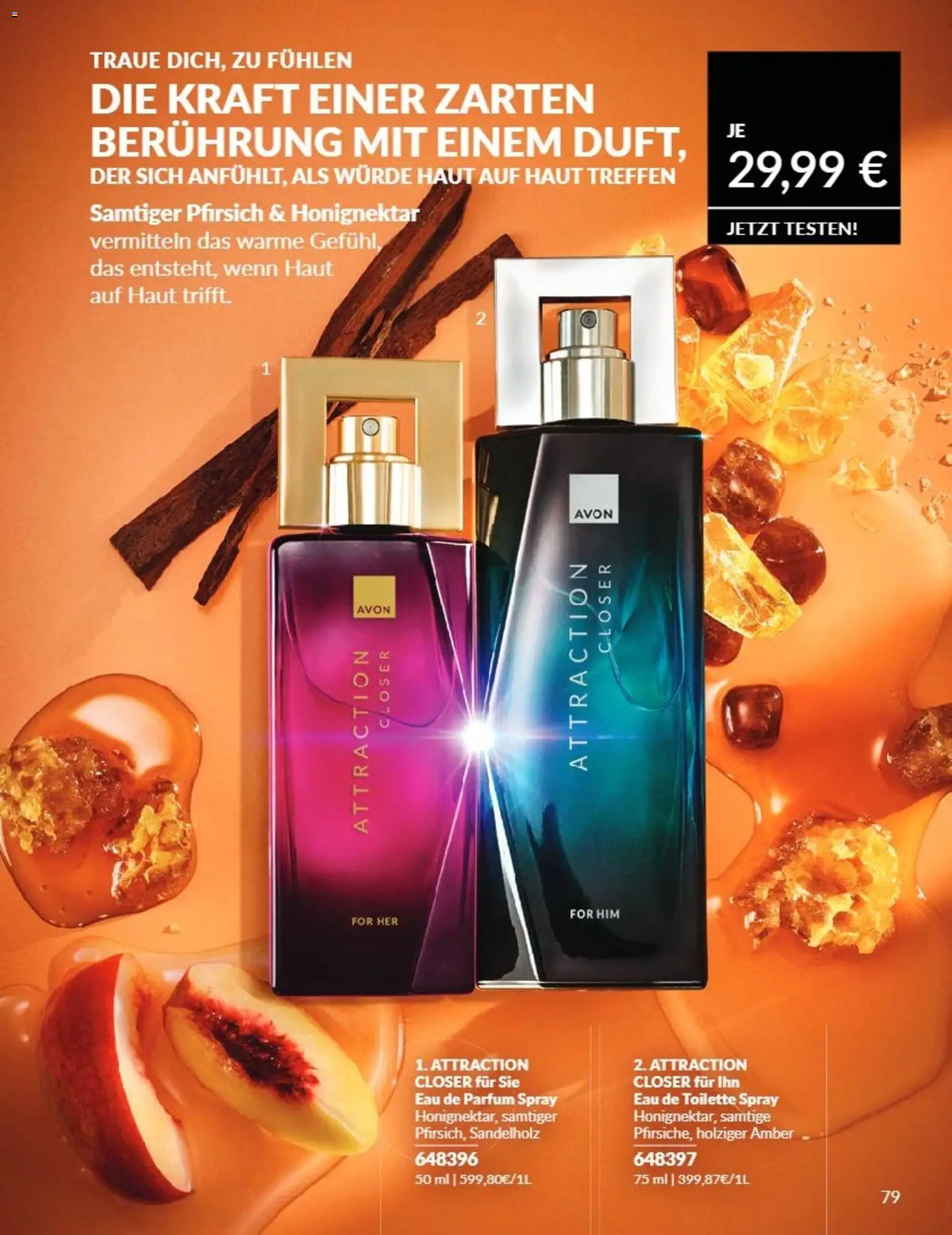AVON Katalog August 2026 – gültig ab 08.08.2026 | Seite: 79 | Produkte: Toilette, Parfüm, Eau de Toilette, Pfirsich