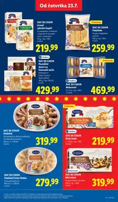DUC DE COEUR Porodični desert na francuski način, Profiterole ili Crème Caramel - pregled Lidl kataloga - važi od 23.07.2026 | Strana: 57