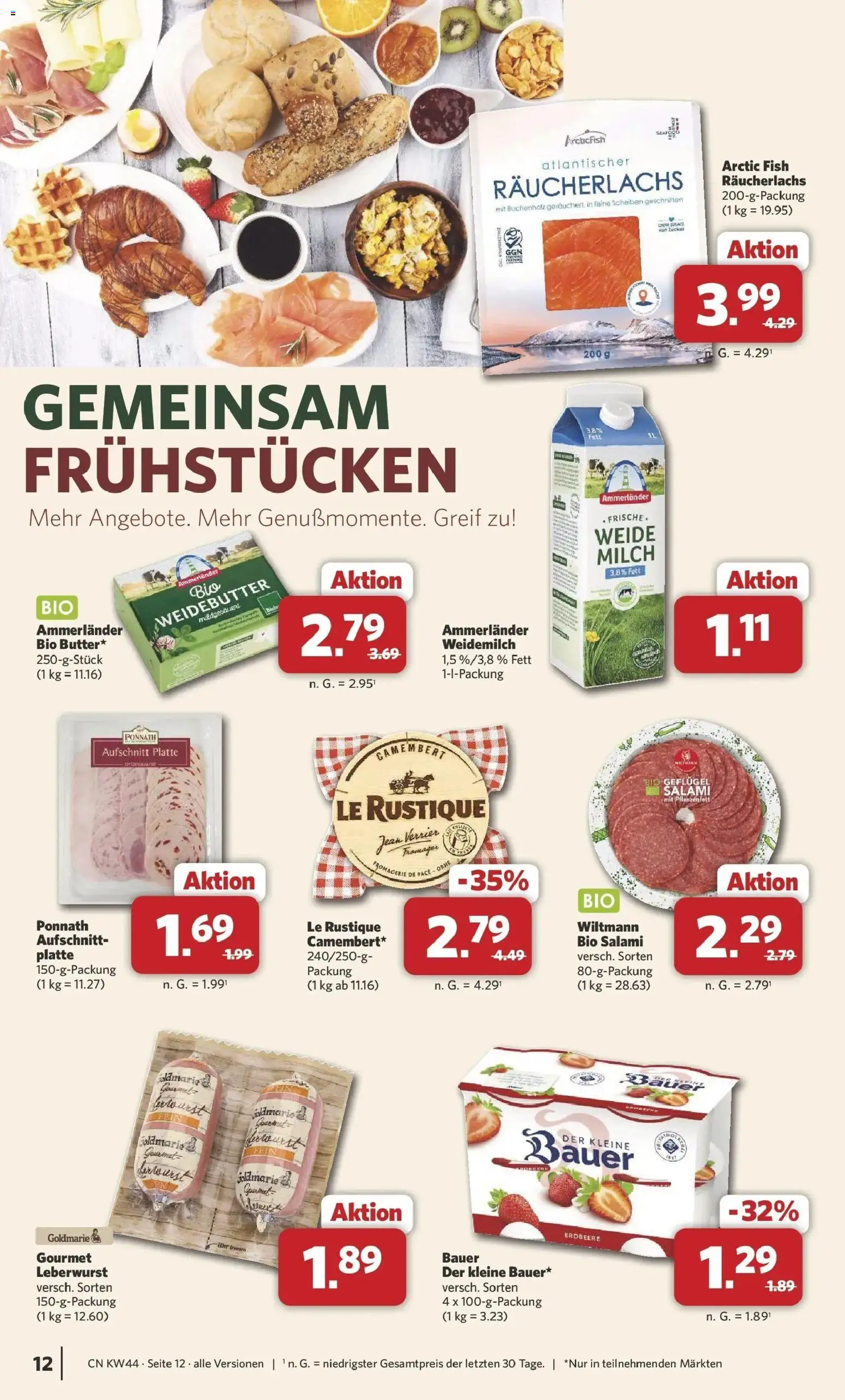 Combi Prospekt Twistringen (ab 26.10.2026) zum Blättern | Seite: 12 | Produkte: Milch, Camembert, Zucker, Salami