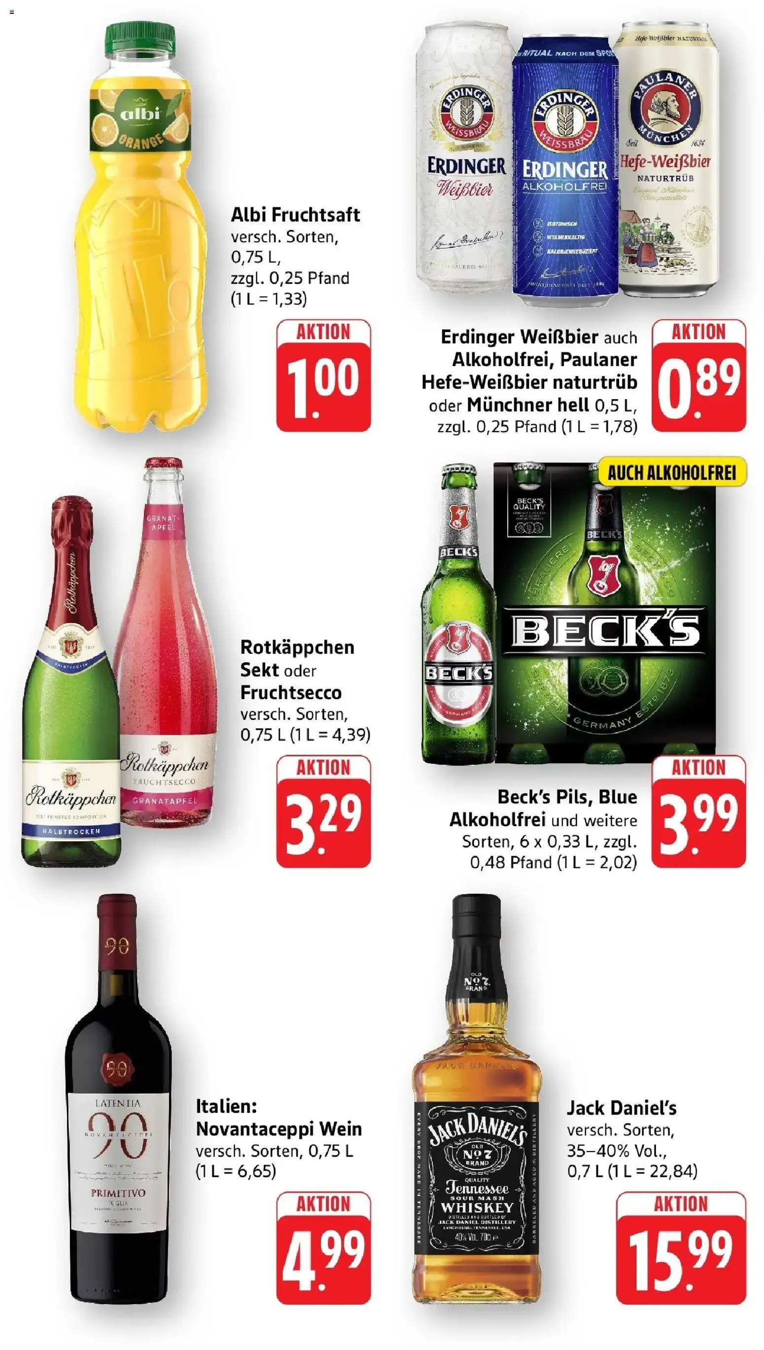Edeka Prospekt Sinsheim (ab 24.08.2026) » Angebote Online | Seite: 8 | Produkte: Granatapfel, Erdinger, Rotkäppchen, Whiskey