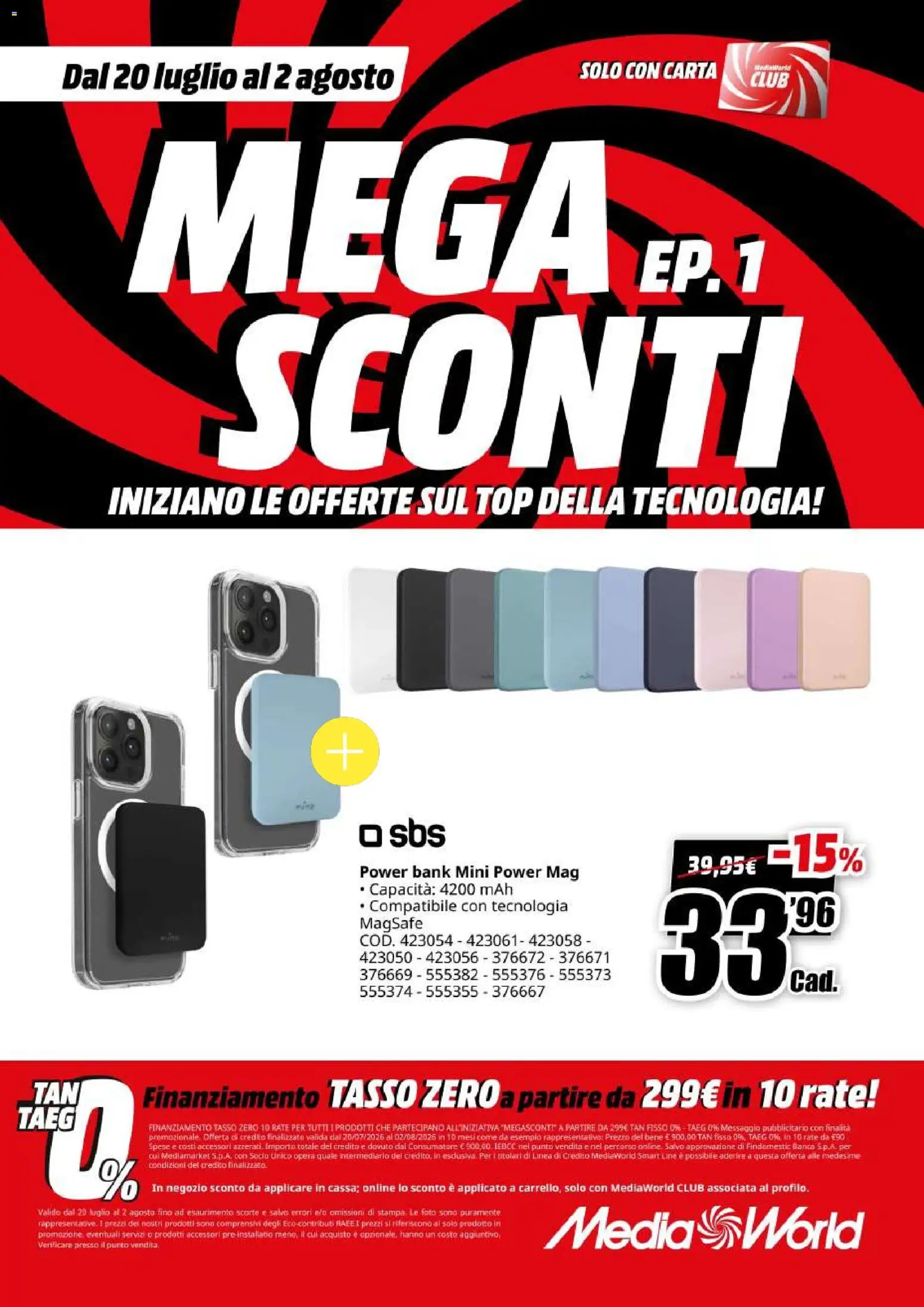 Volantino Media World del 20/07/2026 | Pagina: 30