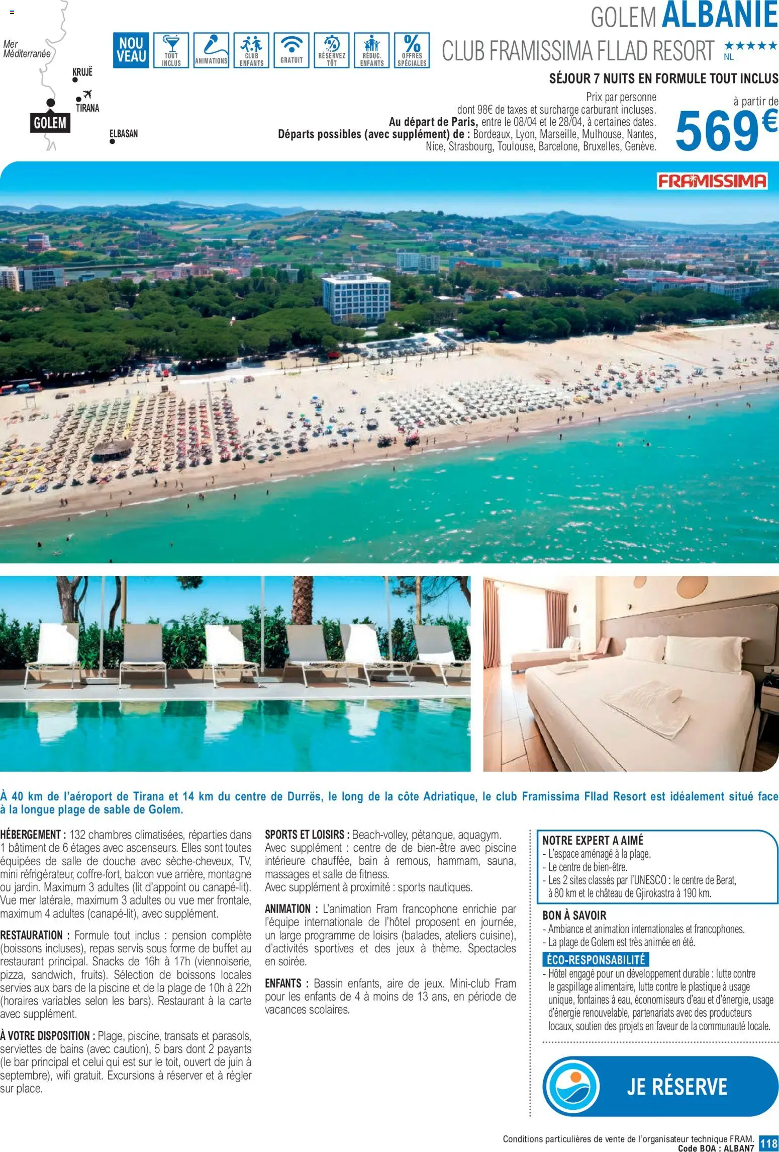 {H1} | Page: 118 | Produits: Buffet, Sable, Piscine, Jeux