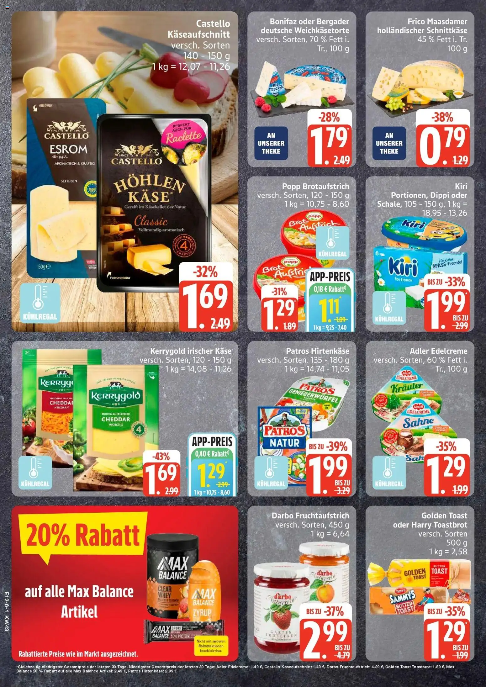 Edeka Prospekt Hamburg (ab 19.10.2026) » Angebote Online | Seite: 6 | Produkte: Butter, Toast, Patros, Sahne