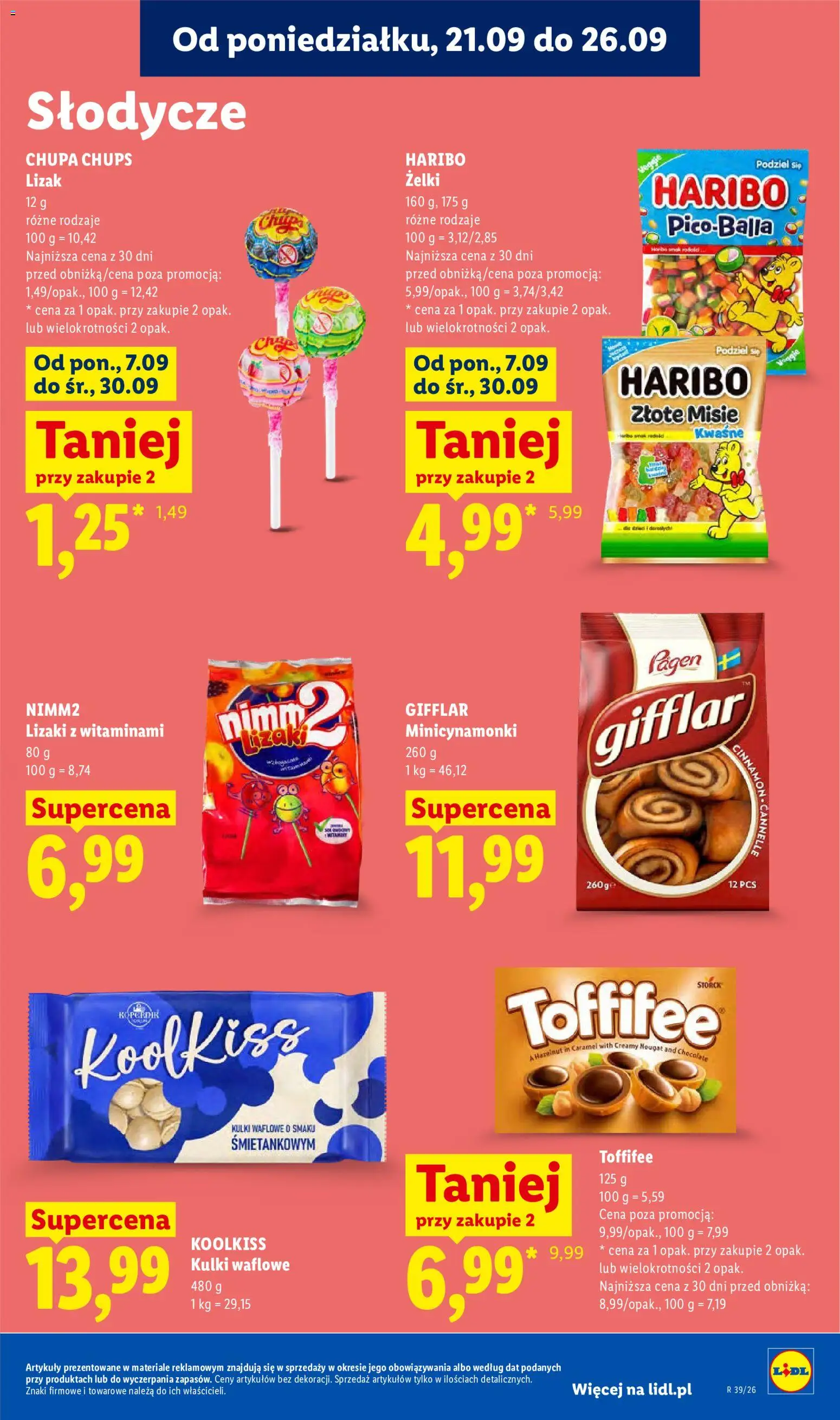 Lidl Polsko leták od 21.09.2026 | Strana: 71 | Produkty: Veggie, Haribo, Toffifee