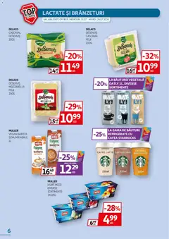 Ofertele Auchan valabile de la 15.07.2026 | Pagină: 6 | Produse: Light Kedi Konservesi, Cașcaval, Iaurt, Cafea