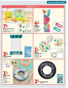 Auchan - Prévisualisation de Auchan prospectus valide à partir de 07/07/2026 | Page: 41 | Produits: Matelas gonflable, Bouée, Jeux, Valise