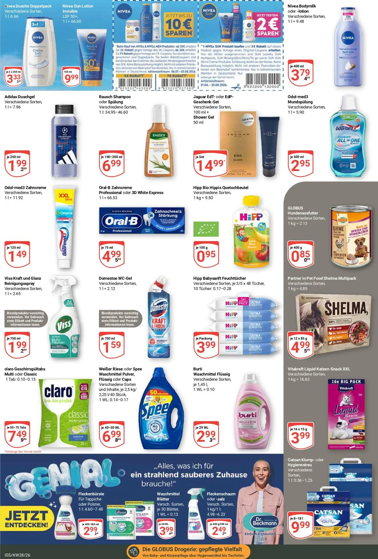 Globus Prospekt – gültig ab 06.07.2026 | Seite: 23 | Produkte: Catsan, Shampoo, Spee, Waschmittel
