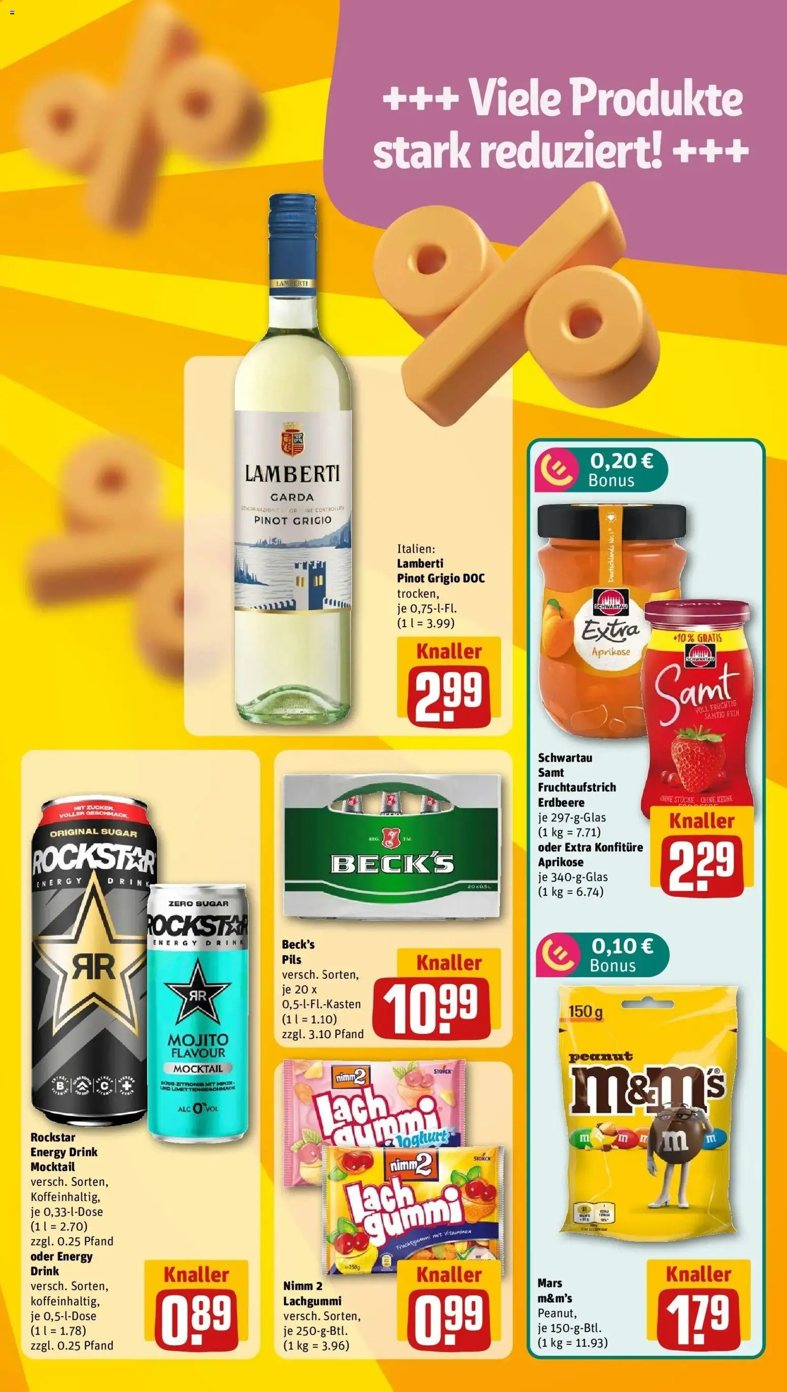 REWE Prospekt ab 17.08.2026 zum Blättern » Angebote | Seite: 7 | Produkte: Rockstar energy, Energy, Schwartau samt, Mars