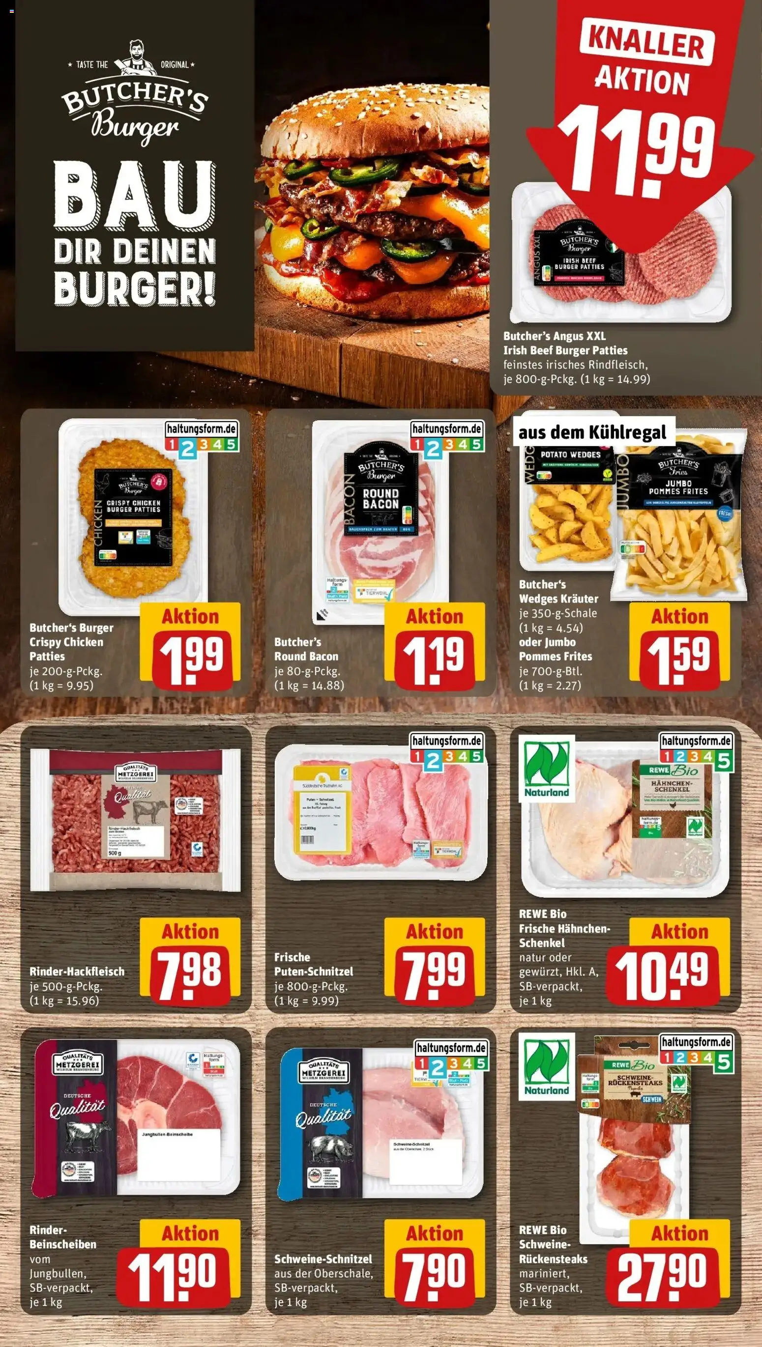 Rewe Prospekt Lage / Müssen	 – gültig ab 10.05.2026 | Seite: 10 | Produkte: Hahnchen, Burger, Pommes frites, Putenschnitzel