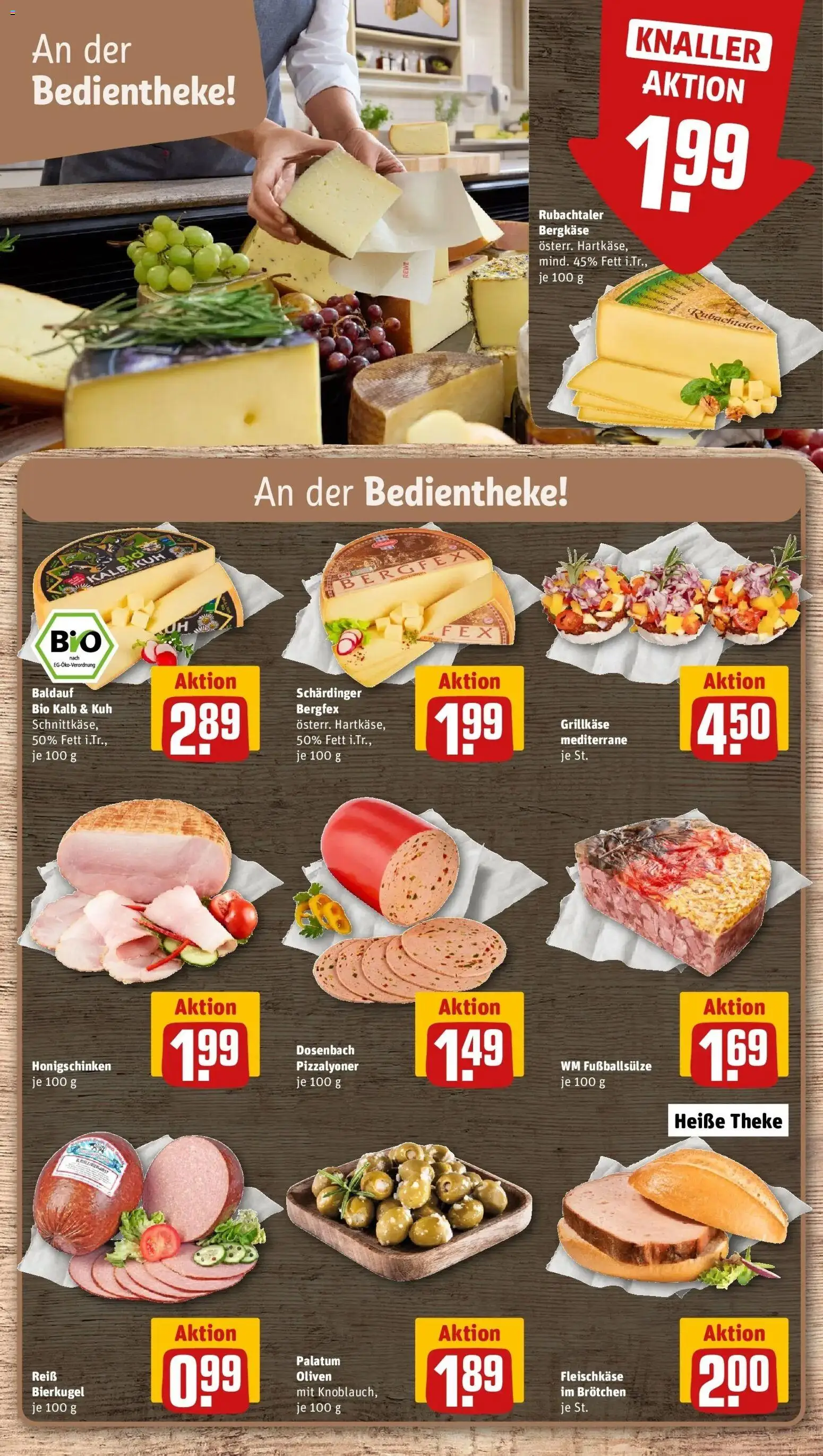 Rewe Prospekt Illertissen – gültig ab 08.06.2026 | Seite: 10 | Produkte: Theke, Fußball, Knoblauch