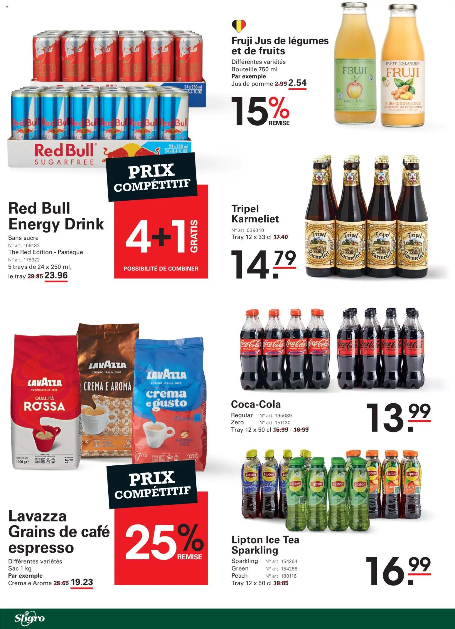{H1} | Pagina: 20 | Producten: Coca Cola, Red Bull, Lavazza