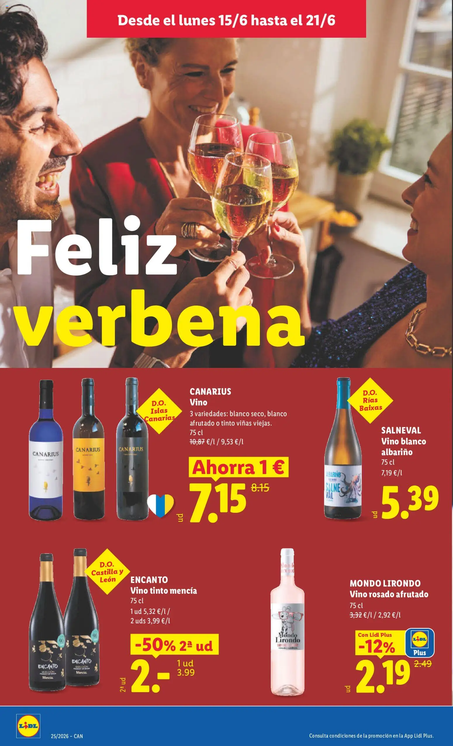 Lidl folleto Canarias │ válido desde el 15.06.2026 | Página: 28 | Productos: Vino rosado, Vino