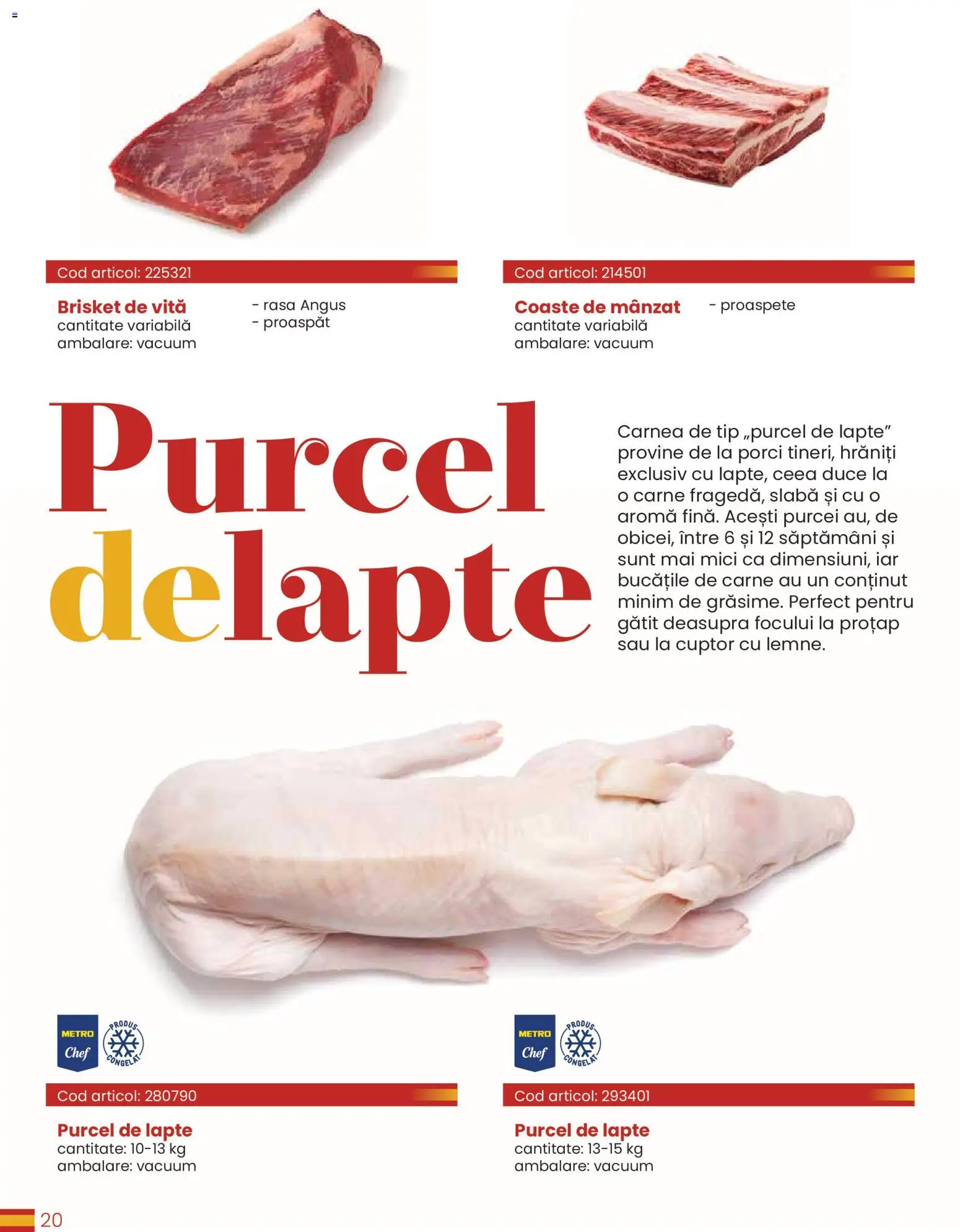 Noul catalog Metro – valabil de la 30.03.2026 | Pagină: 20 | Produse: Cuptor, Mici, Lapte