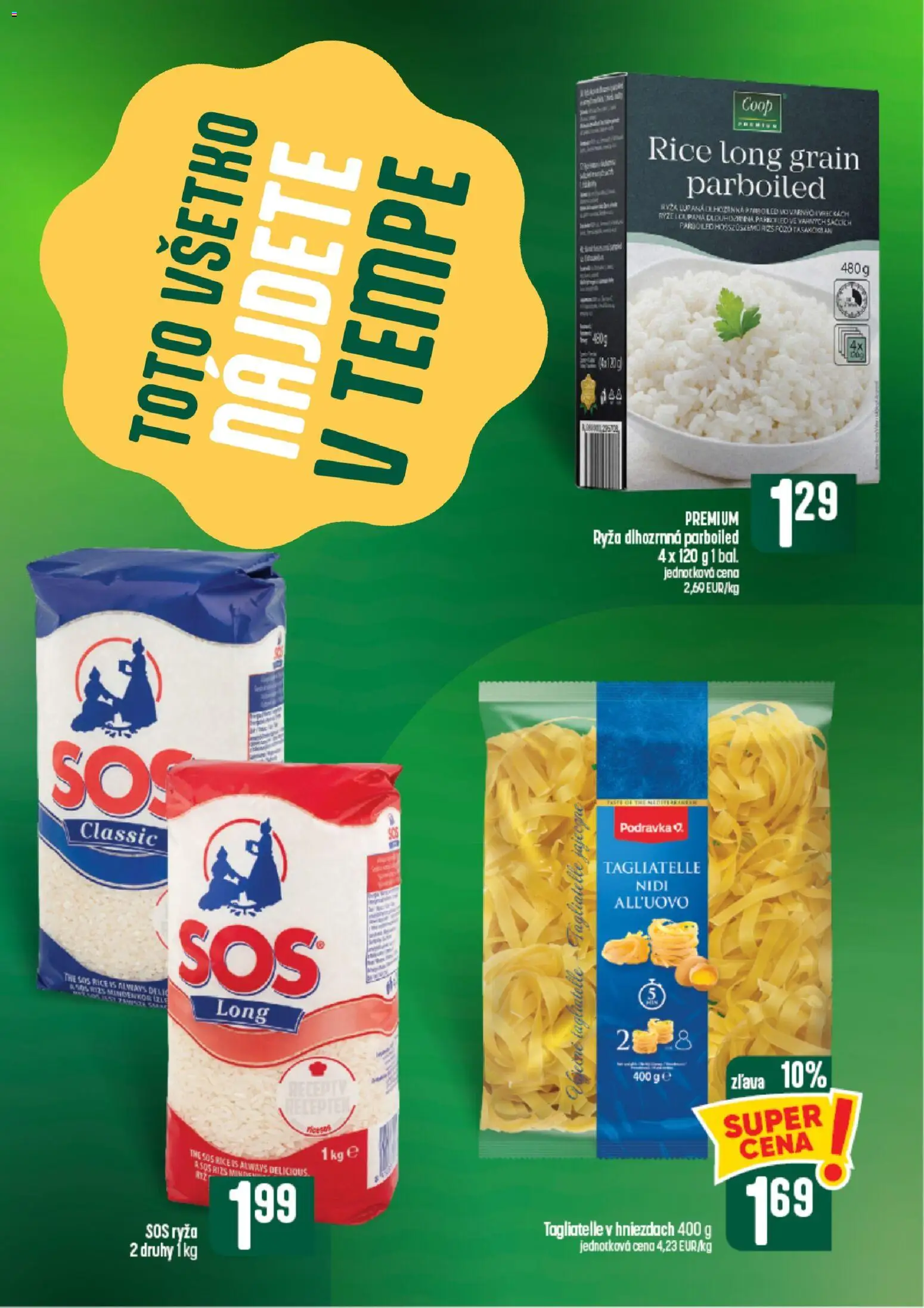 Nové COOP Jednota akcie – leták je platný od 26.08.2026 | Strana: 39 | Produkty: Ryža, Led