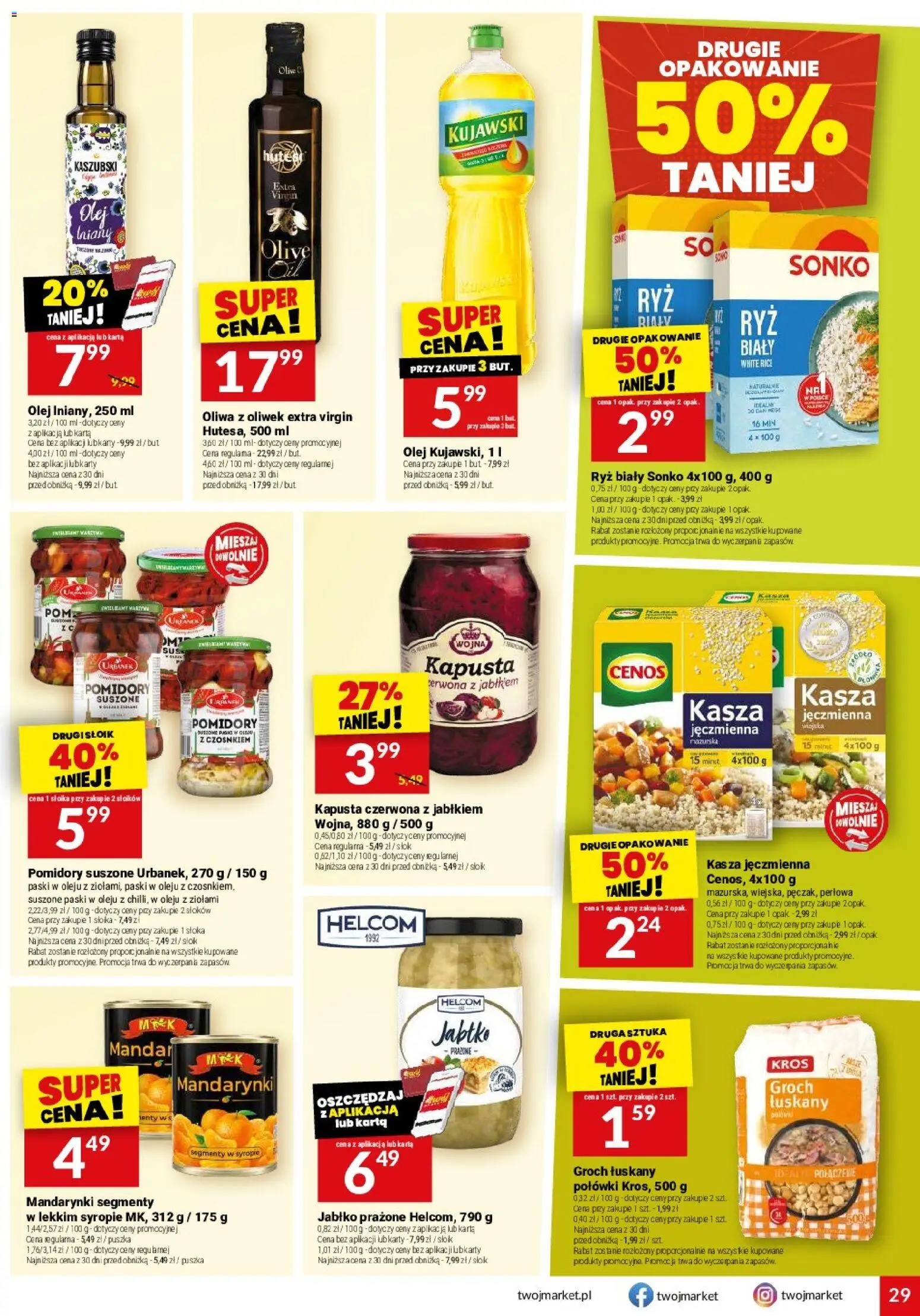 Twój Market gazetka od 14.10.2026 | Strona: 29 | Produkty: Karta, Oliwa z oliwek extra virgin, Pomidor, Pomidory suszone