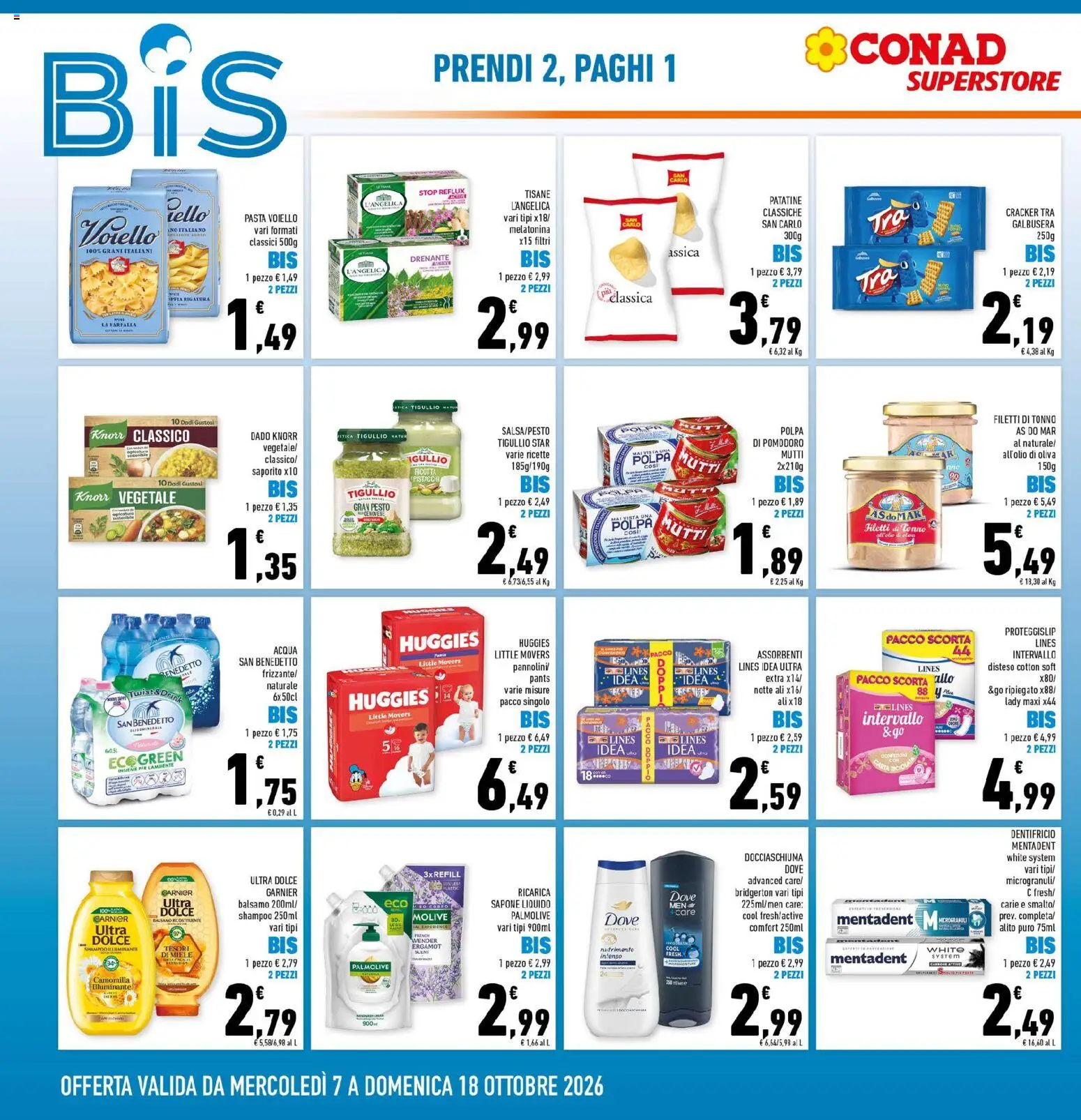 Volantino Conad del 07/10/2026 | Pagina: 4 | Prodotti: Carbone, Pollo, Voiello, Pesto