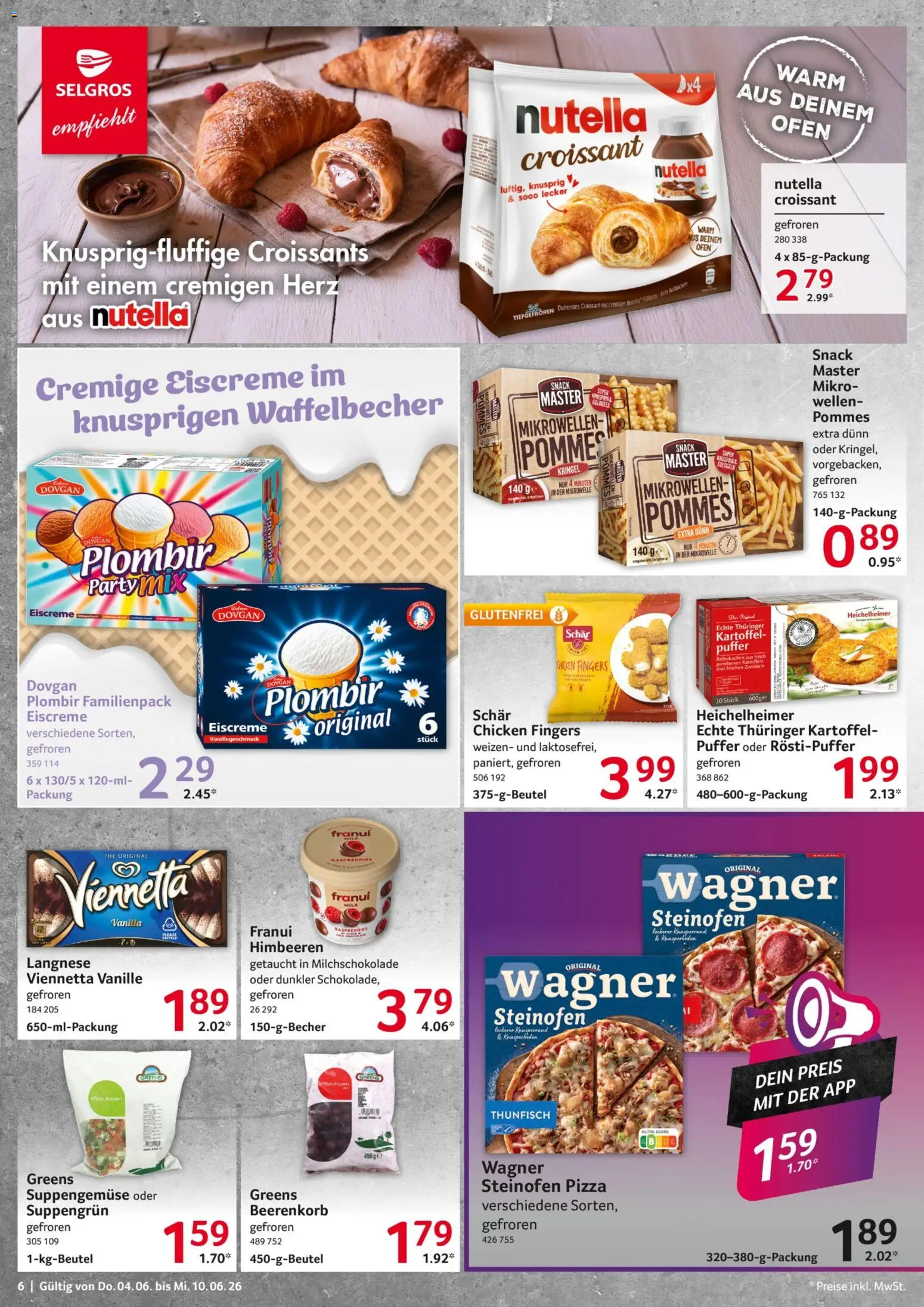 Selgros Prospekt – gültig ab 04.06.2026 | Seite: 6 | Produkte: Ofen, Pommes, Croissant, Kartoffeln