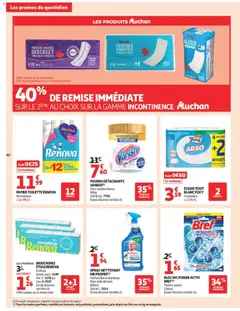 Auchan - Prévisualisation de Auchan Barbecue, promos hypers valide à partir de 30/06/2026 | Page: 40 | Produits: Couches, Papier toilette, Rouleau, bloc WC
