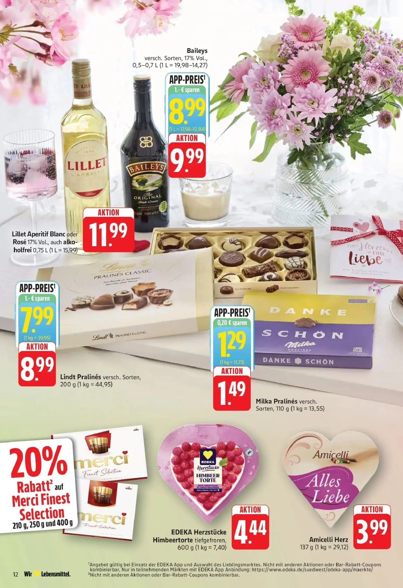 Edeka prospekt Geislingen	 – gültig ab 04.05.2026 | Seite: 14 | Produkte: Merci, Lillet, Baileys, Lindt