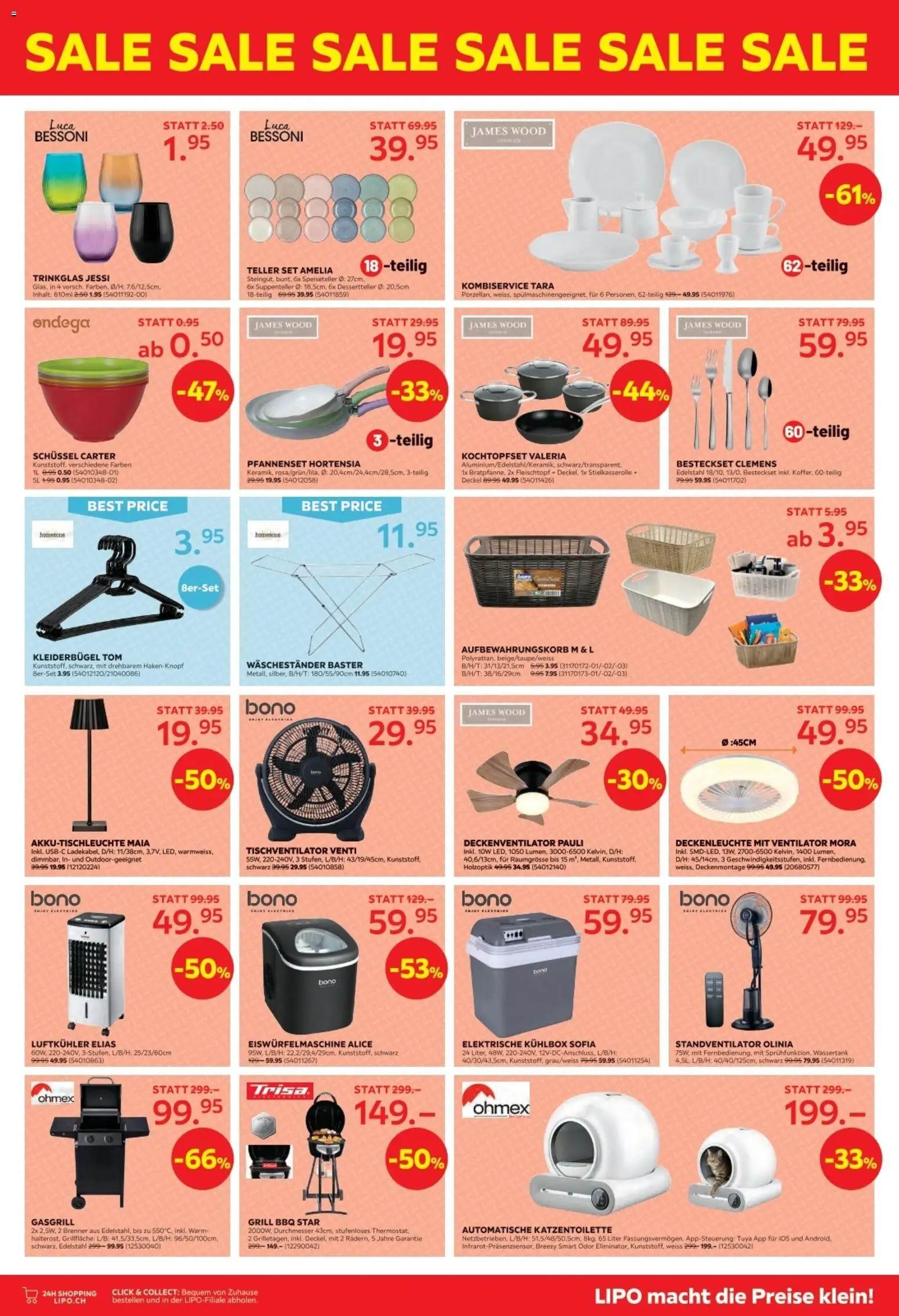 Lipo aktionen – gültig ab 16.06.2026 | Seite: 7 | Produkte: Kleiderbügel, Grill, Ventilator