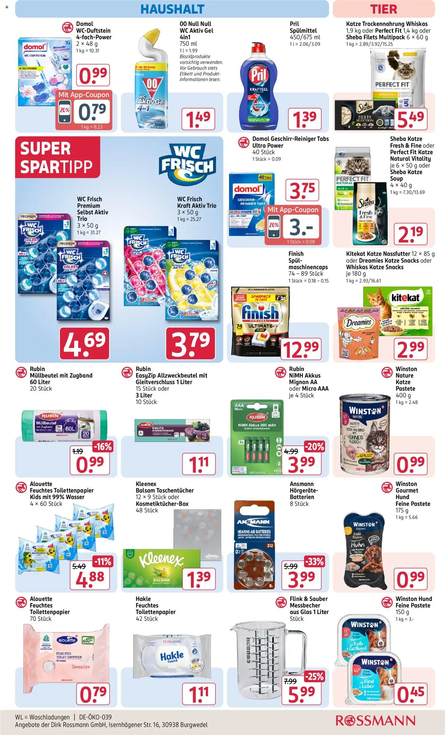 Rossmann Prospekt – gültig ab 08.06.2026 | Seite: 19 | Produkte: Batterie, Pril, Fleisch, Whiskas