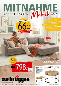Zurbrüggen Mitnahme Möbel ab 10.10.2026 gültig