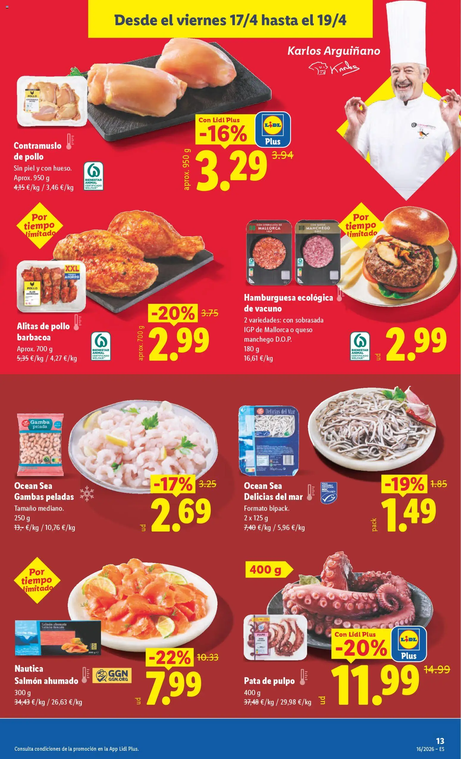 Lidl folleto │ válido desde el 13.04.2026 | Página: 29 | Productos: Té, Barbacoa, Salmón ahumado, Σοκολατούχο γάλα
