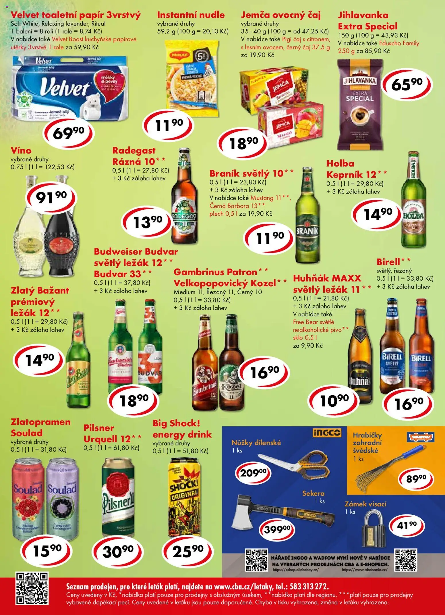 CBA leták od 16.09.2026 | Strana: 6 | Produkty: Nůžky, Braník, Nářadí, Nudle