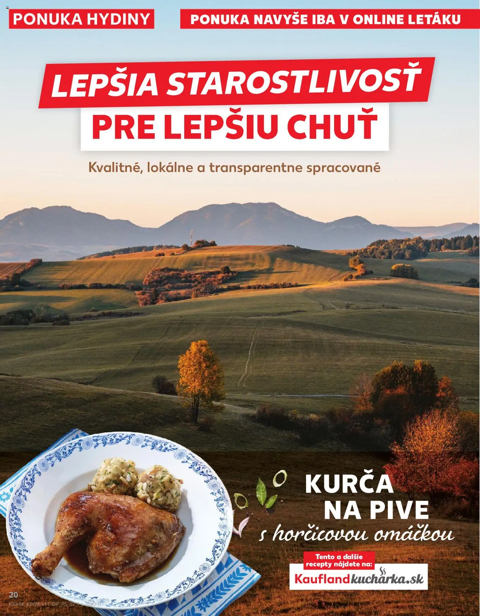 Nové Kaufland akcie – leták je platný od 11.06.2026 | Strana: 20 | Produkty: Kurča