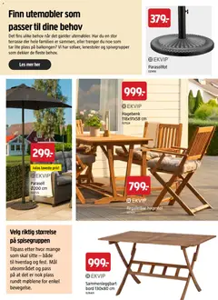 Forhåndsvisning av Jula sommerkatalog 2026 gyldig fra 01.04.2026 | Side: 40 | Produkter: Hagestol, Parasoll, Bord