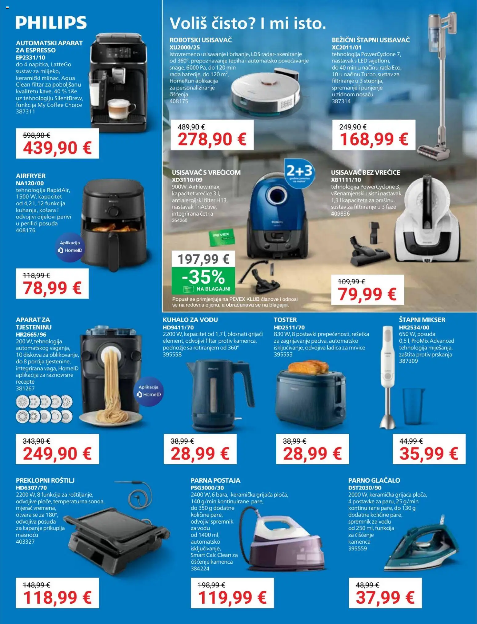 Pevex katalog | vrijedi od 05.03.2026 | Stranica: 9 | Proizvodi: Roštilj, Kuhalo za vodu, Mikser, Košara