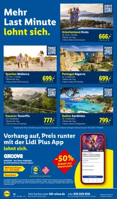 Lidl Reisen Reise-Highlights ab 12.05.2026 gültig | Seite: 32 | Produkte: Vorhang, Uhr