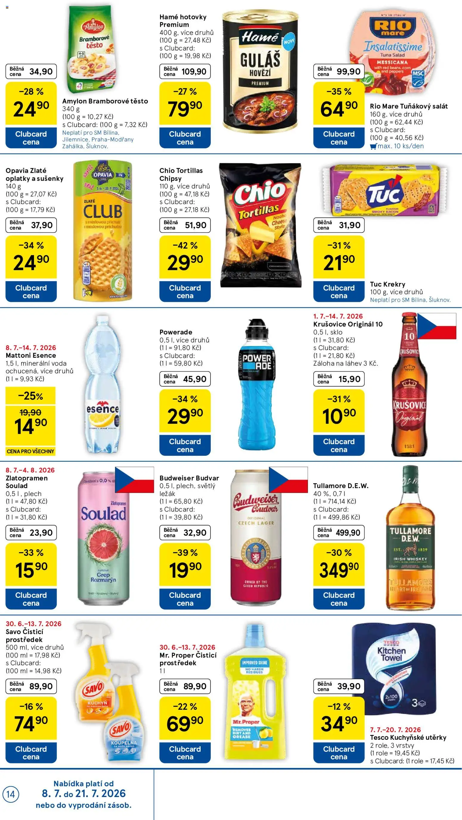 Tesco leták - Supermarket od 08.07.2026 | Strana: 14
