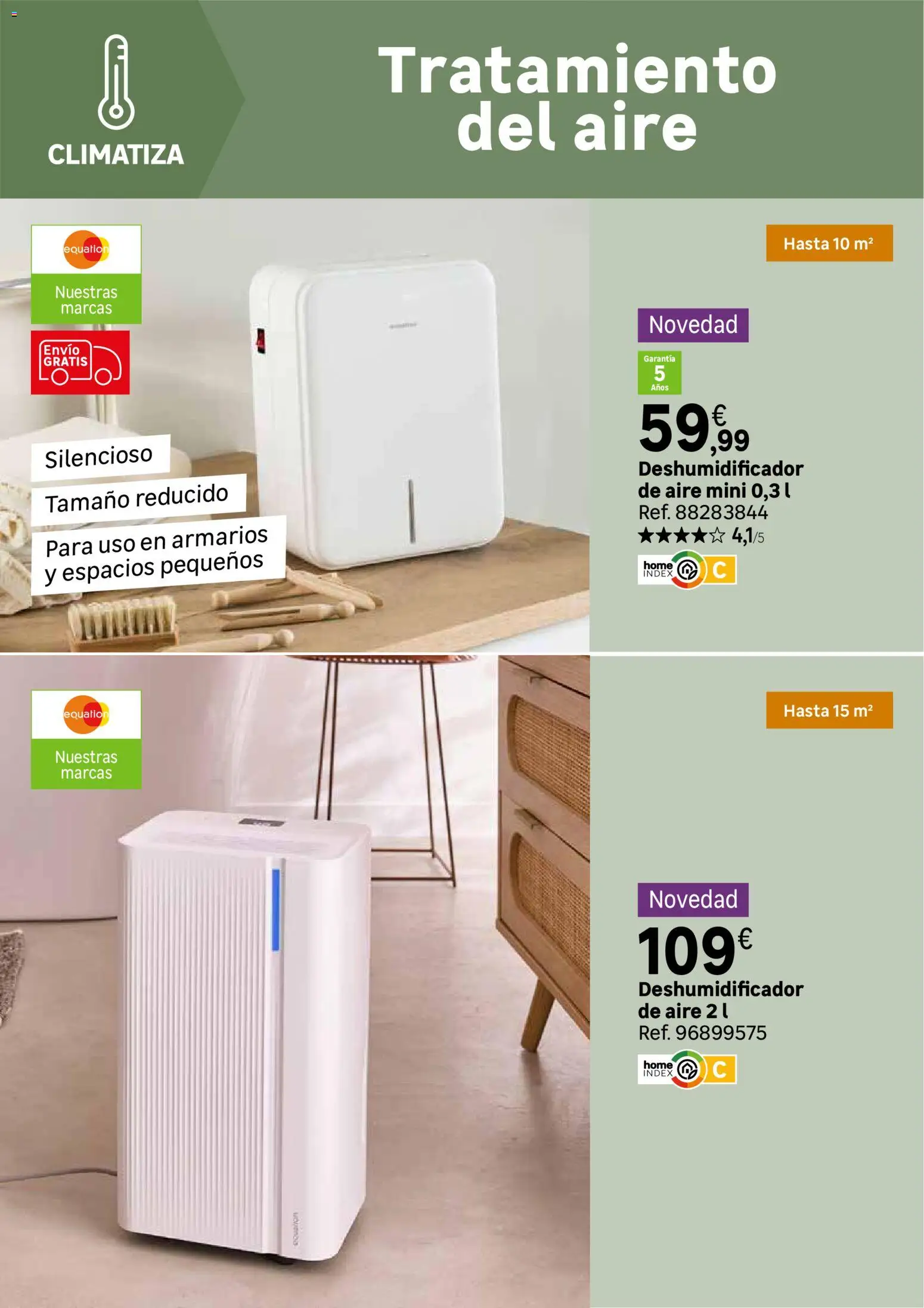 Leroy Merlin Calor en casa y mucho ahorro │ válido desde el 20/10/2026 | Página: 114 | Productos: Deshumidificador