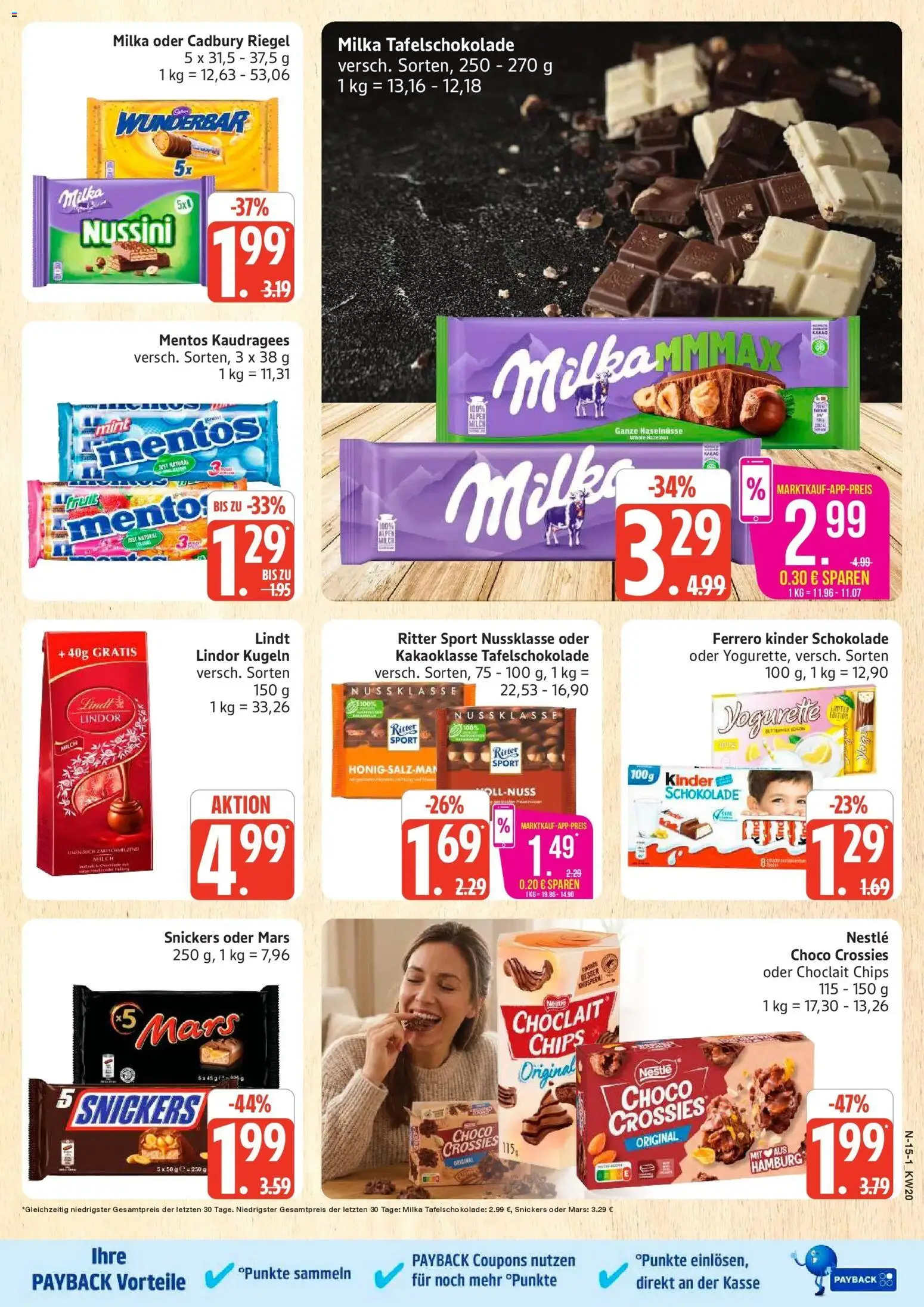 Marktkauf Prospekt Cuxhaven	 – gültig ab 10.05.2026 | Seite: 15 | Produkte: Yogurette, Ritter sport, Milka, Lindt