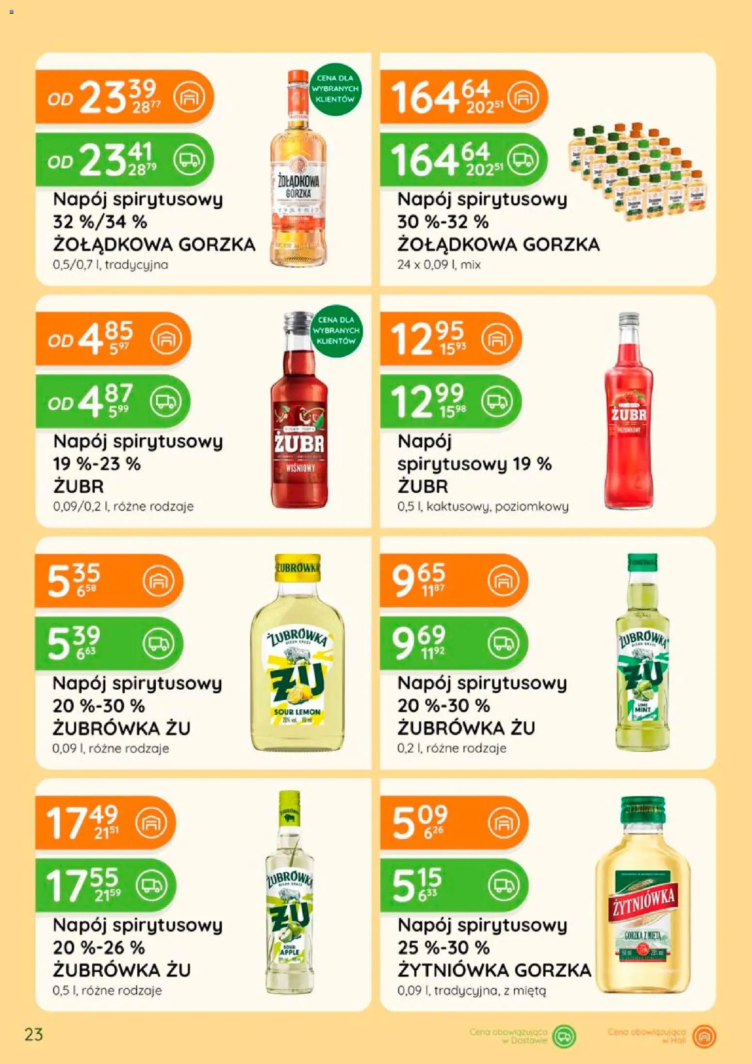 Eurocash gazetka - Katalog Alkoholowy od 01.08.2026 | Strona: 23 | Produkty: Mięta, Żubrówka