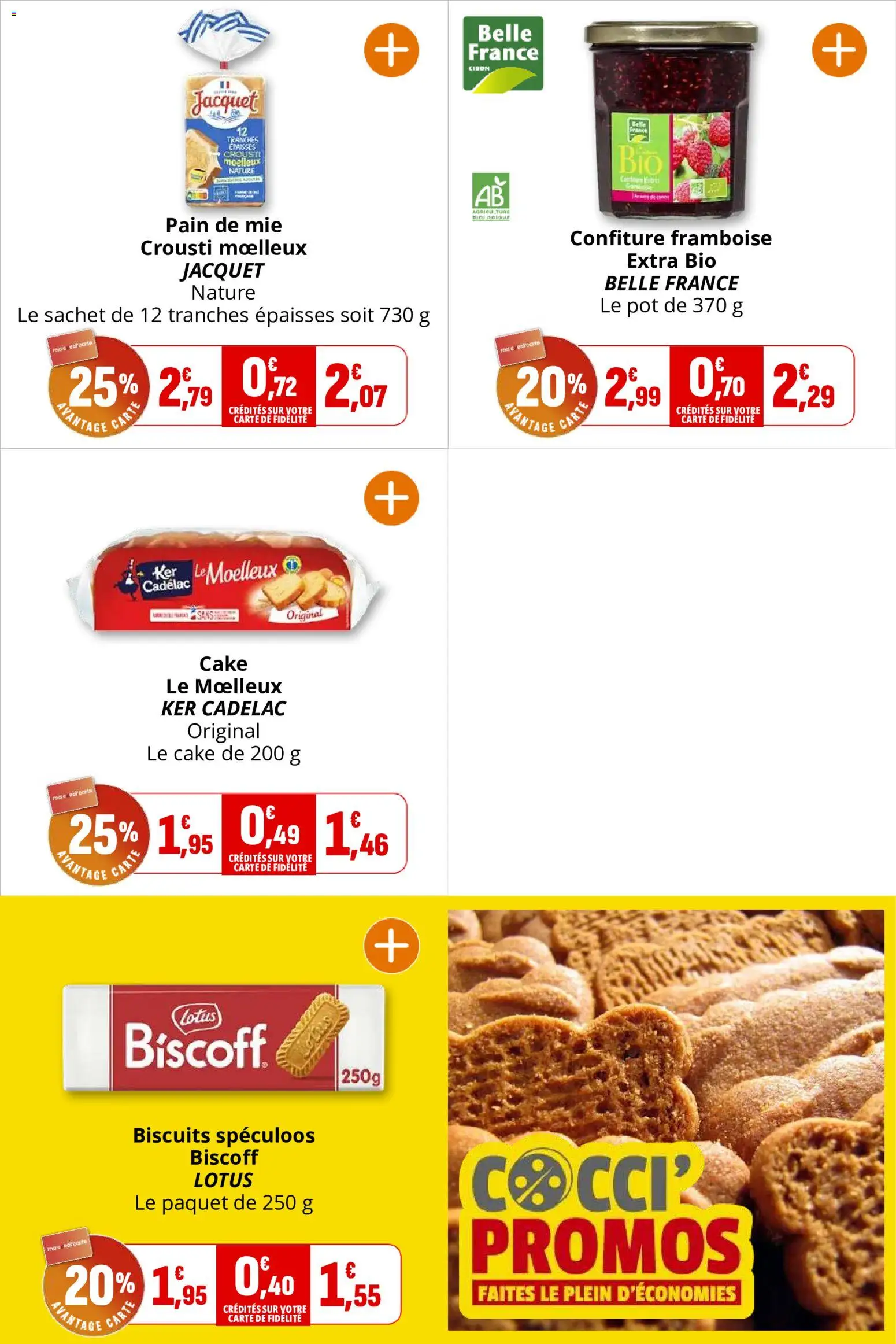 {H1} | Page: 16 | Produits: Framboise, Spéculoos, Pain de mie, Pain