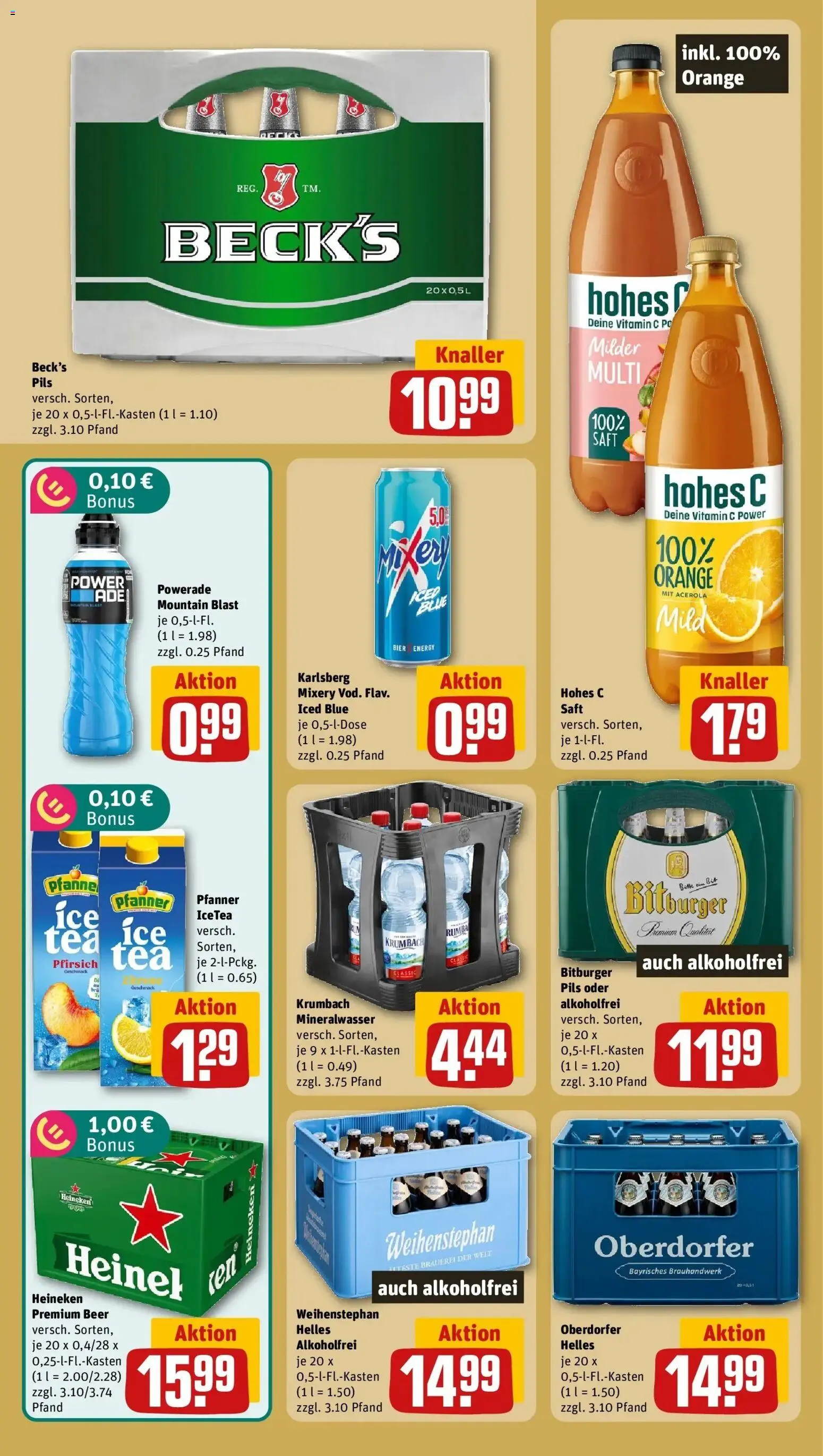 REWE Prospekt ab 31.08.2026 zum Blättern » Angebote | Seite: 20 | Produkte: Energy, Pils, Heineken, Mixery