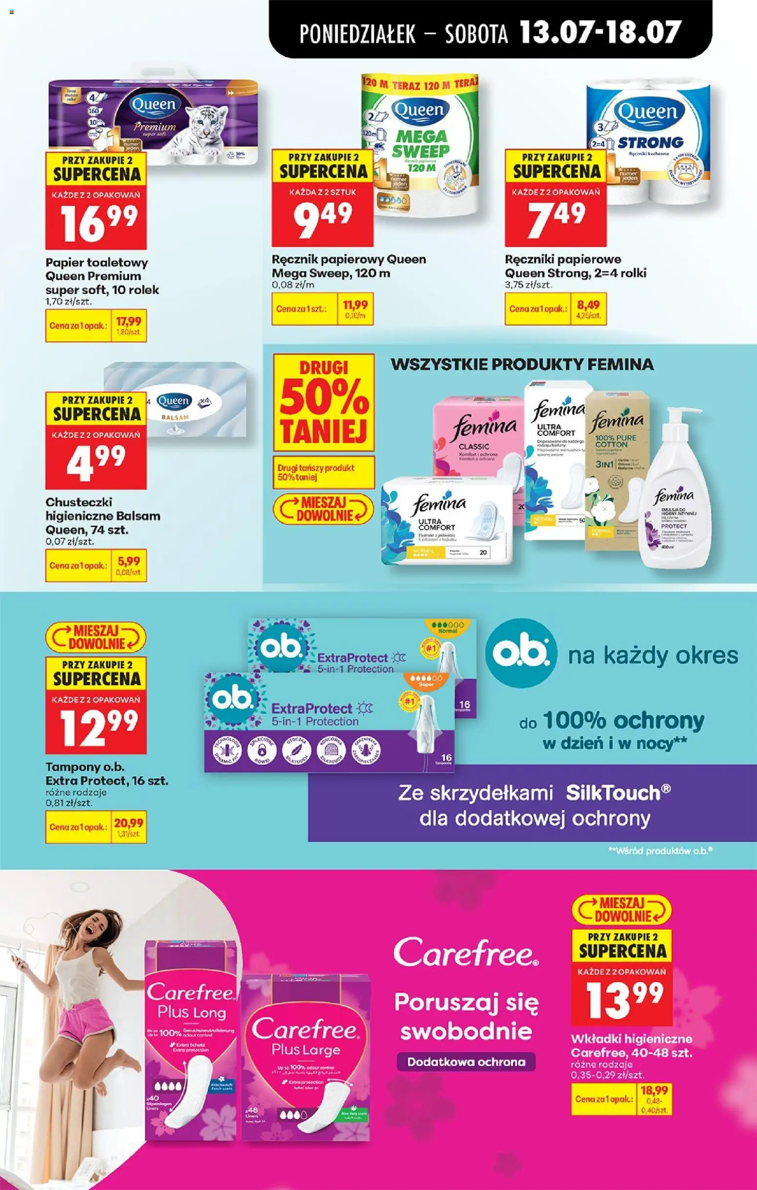 Biedronka Polsko leták od 13.07.2026 | Strana: 77 | Produkty: Tampony