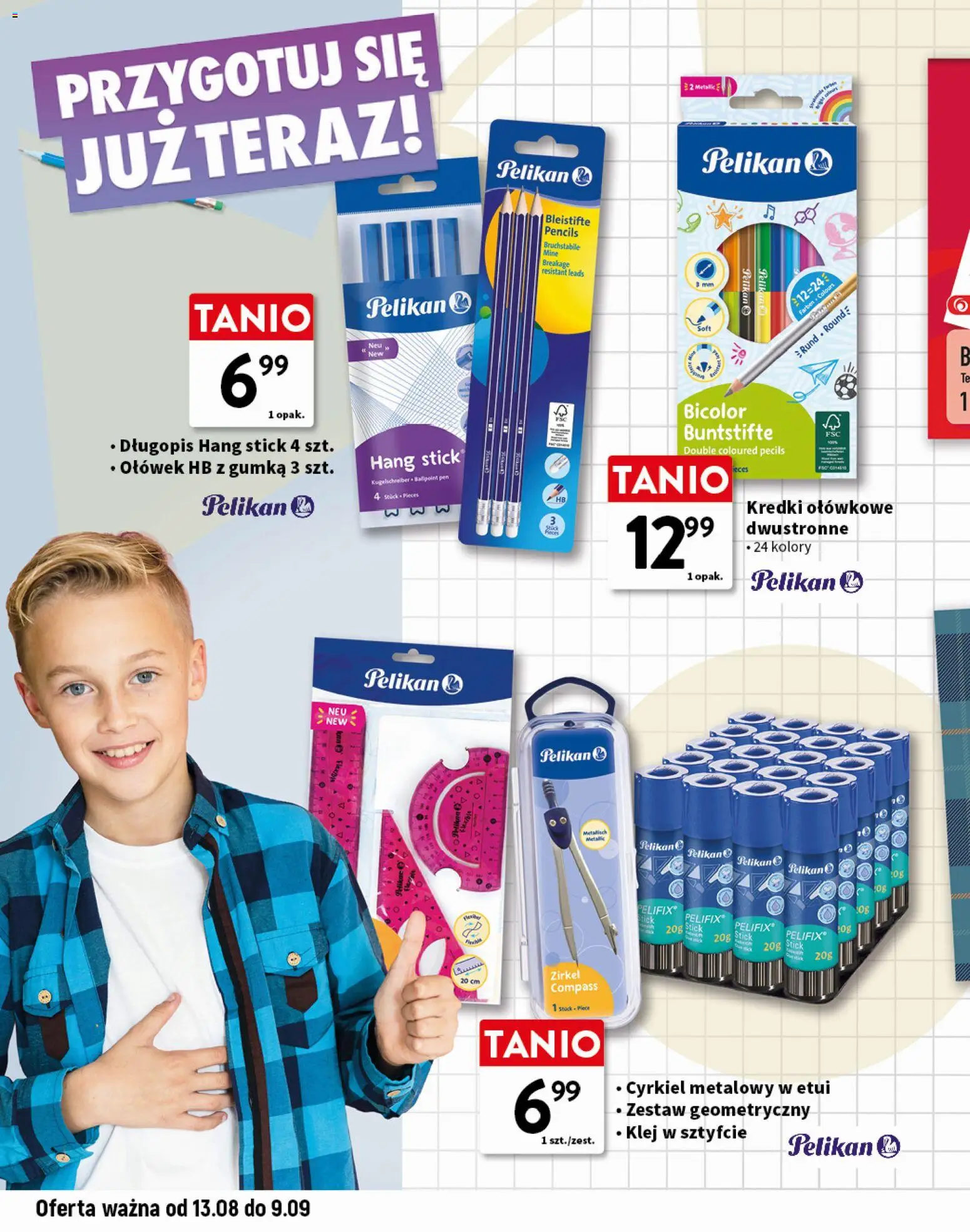 Intermarche gazetka - Gotowi na szkołę od 13.08.2026 | Strona: 8 | Produkty: Kredki