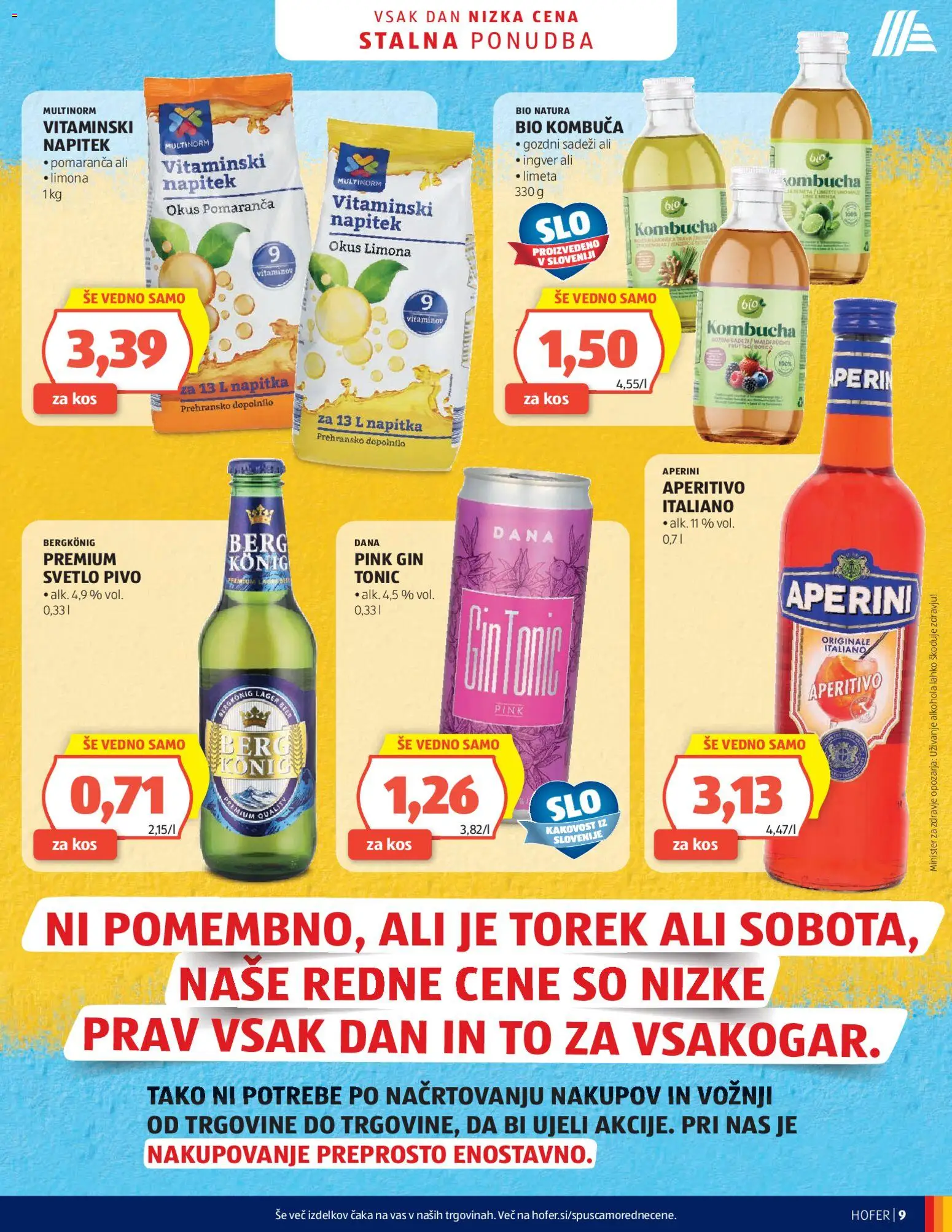 Novi Hofer katalog ponudbe – veljaven od 20.05.2026 | Stran: 9 | Izdelki: Limeta, Βαλσάμικο ξύδι, Kos, Limona